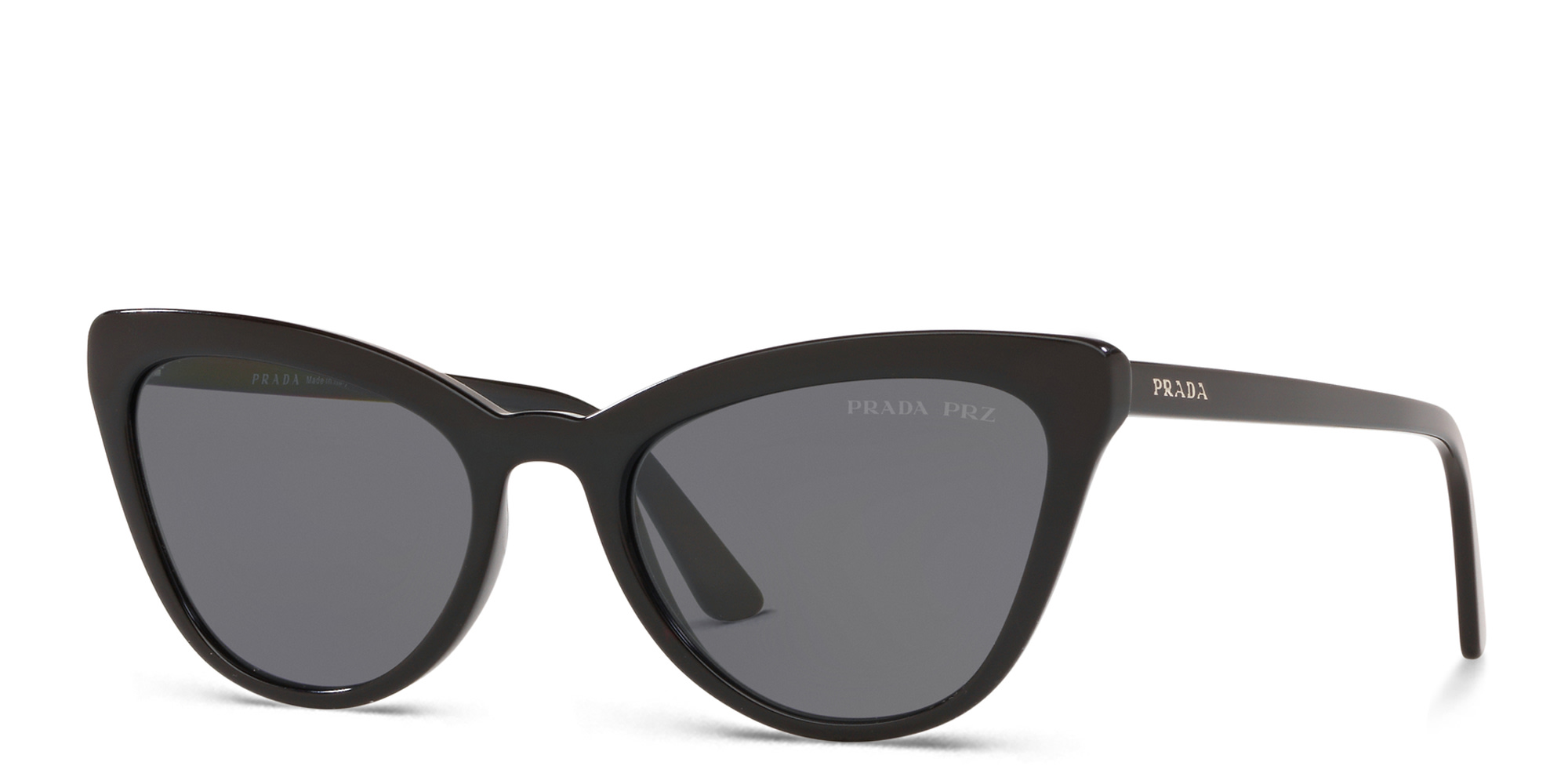 Shop PRADA Cat-Eye Sunglasses in Black online.