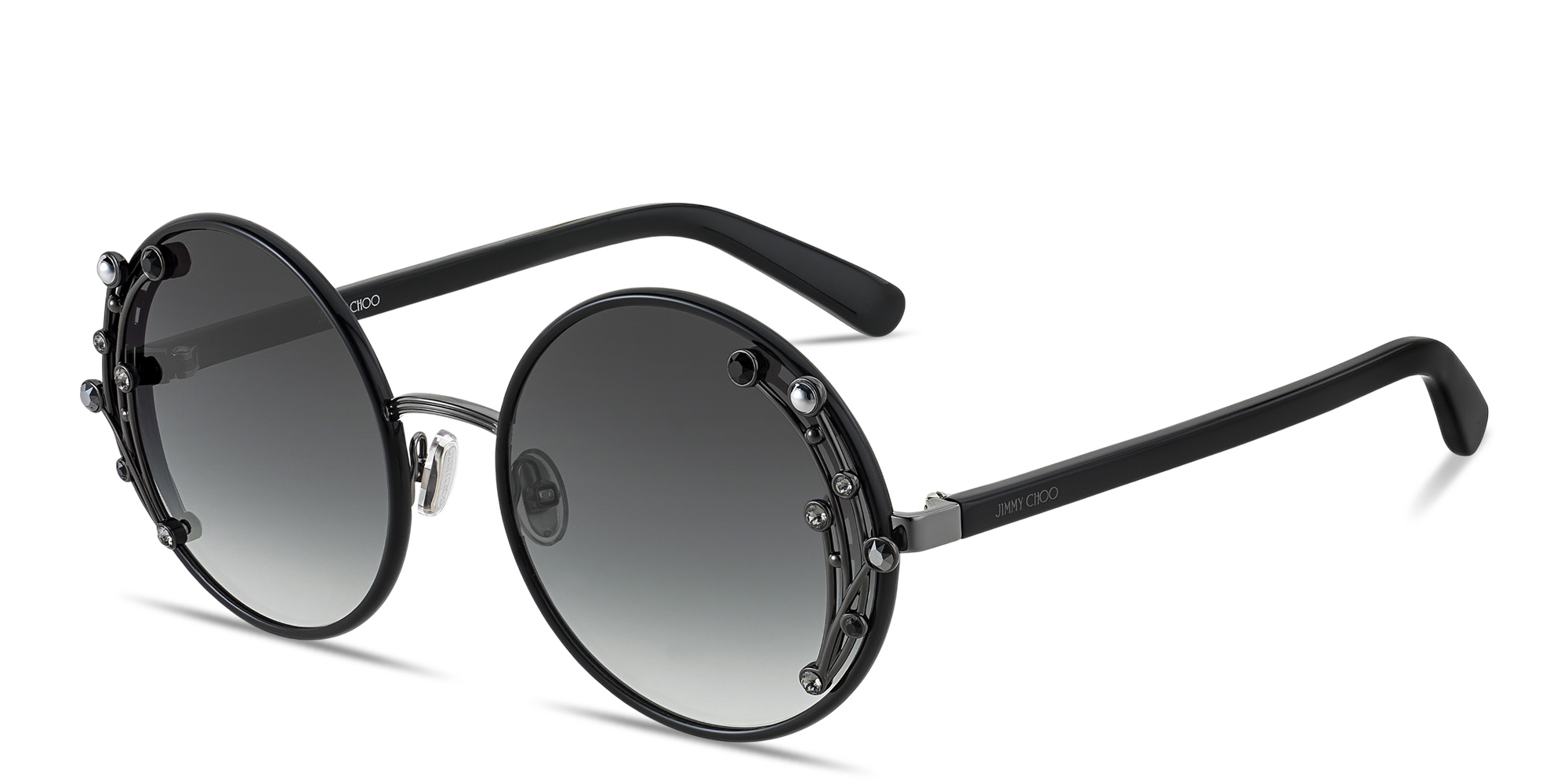 Jimmy Choo Translucent Round Sunglasses Sunglasses Jimmy Choo JC5003 | Free Shipping | Glasses.com® main image 2