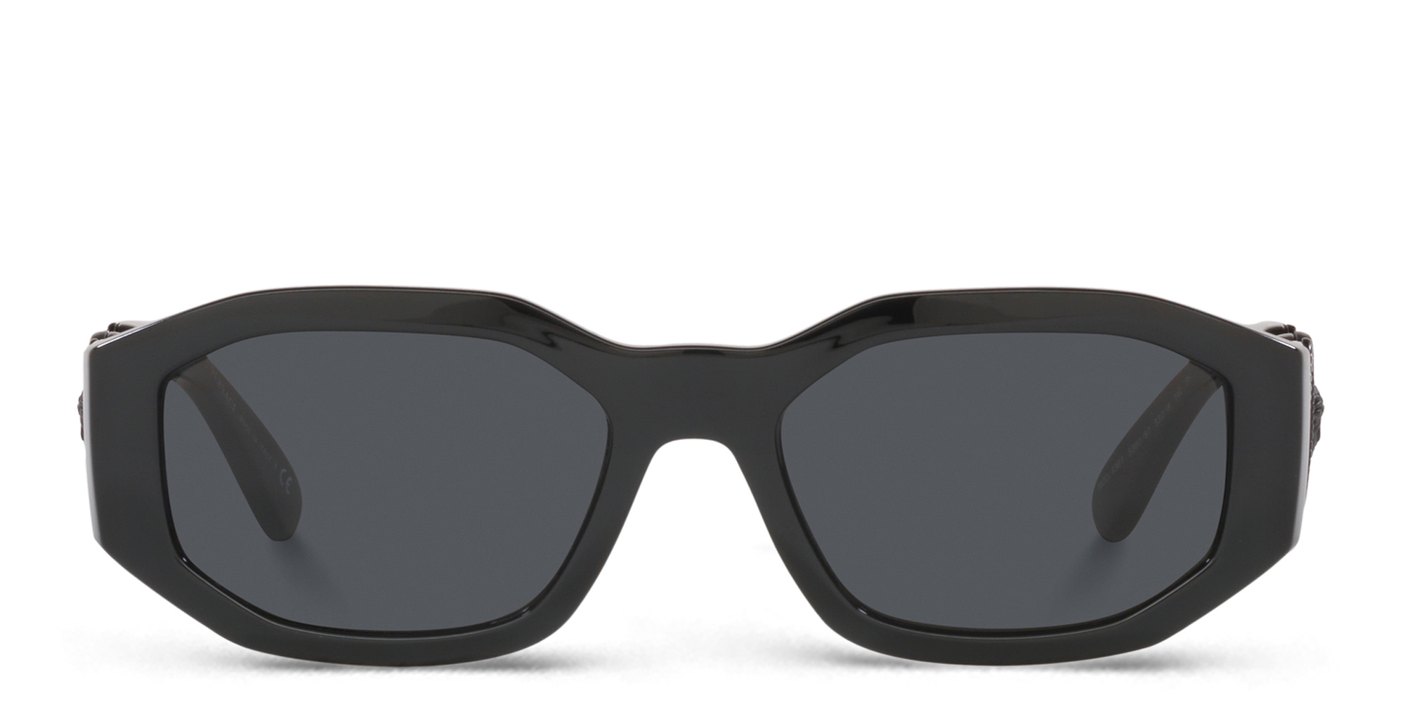 VERSACE Irregular Sunglasses in Black – Product Photo 1
