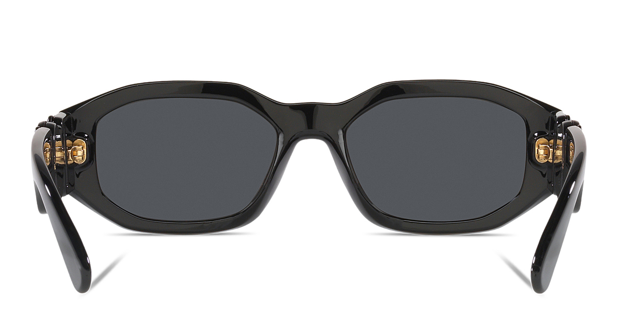 VERSACE Irregular Sunglasses in Black – Product Photo 4