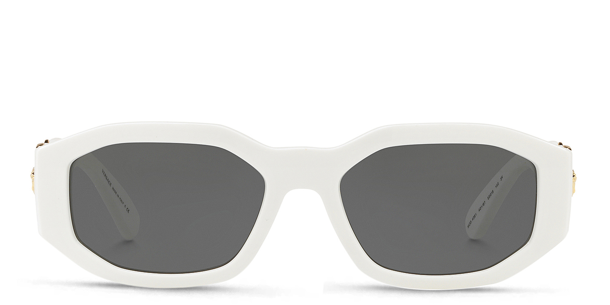 VERSACE Medusa Biggie Sunglasses in White – Product Photo 1