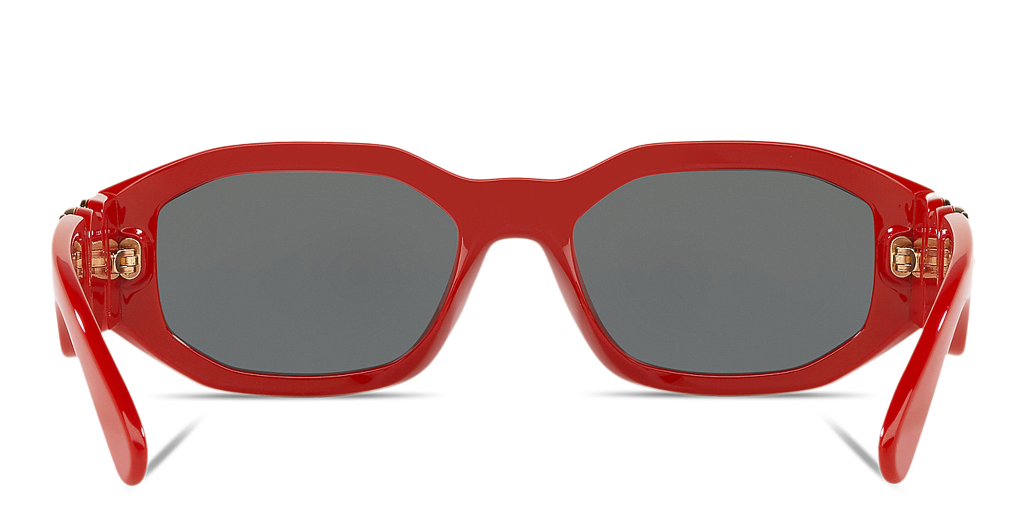VERSACE Medusa Irregular Sunglasses in Red – Product Photo 4