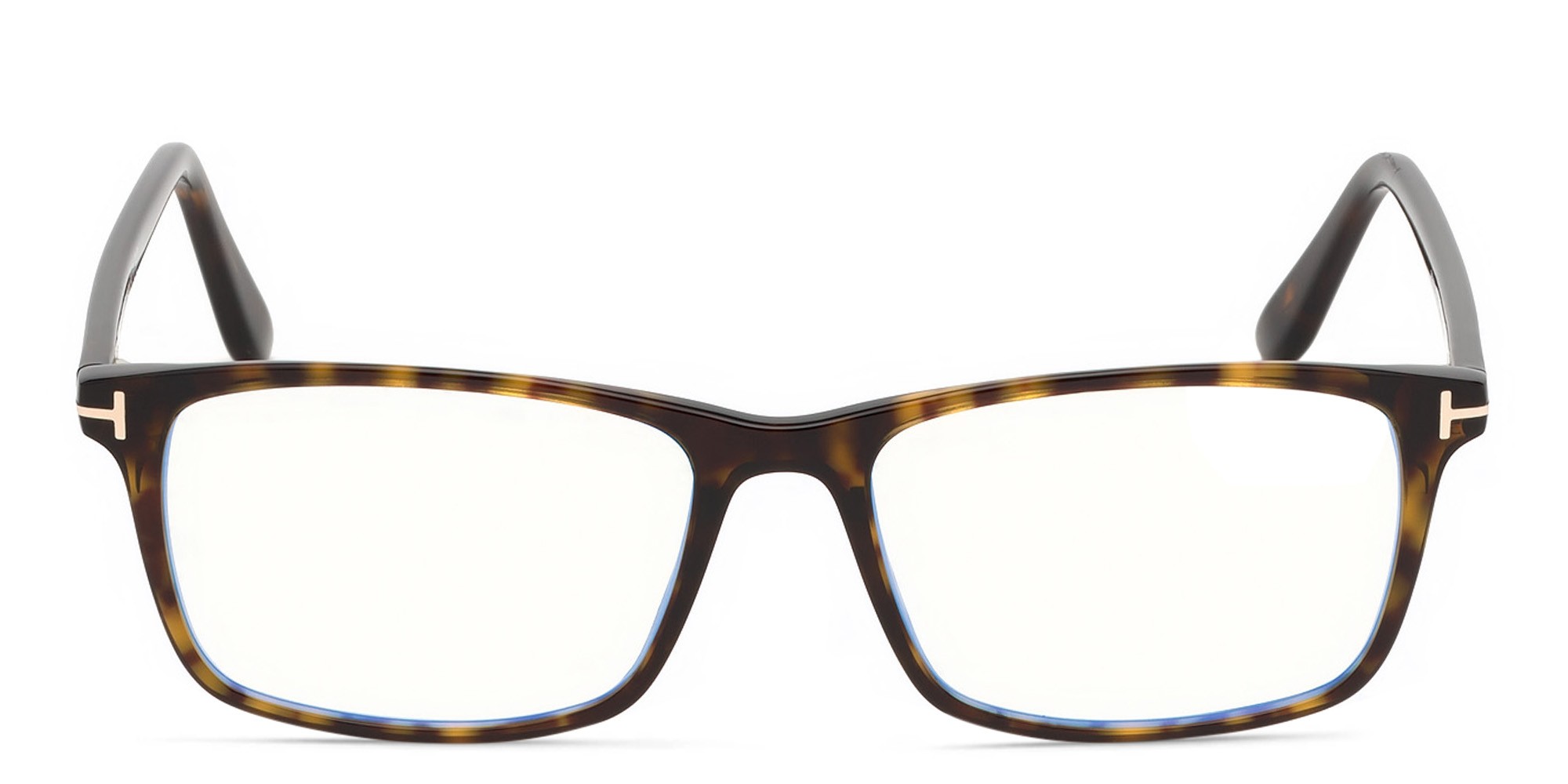 TOM FORD Rectangle Eyeglasses in Dark Havana – Product Photo 1