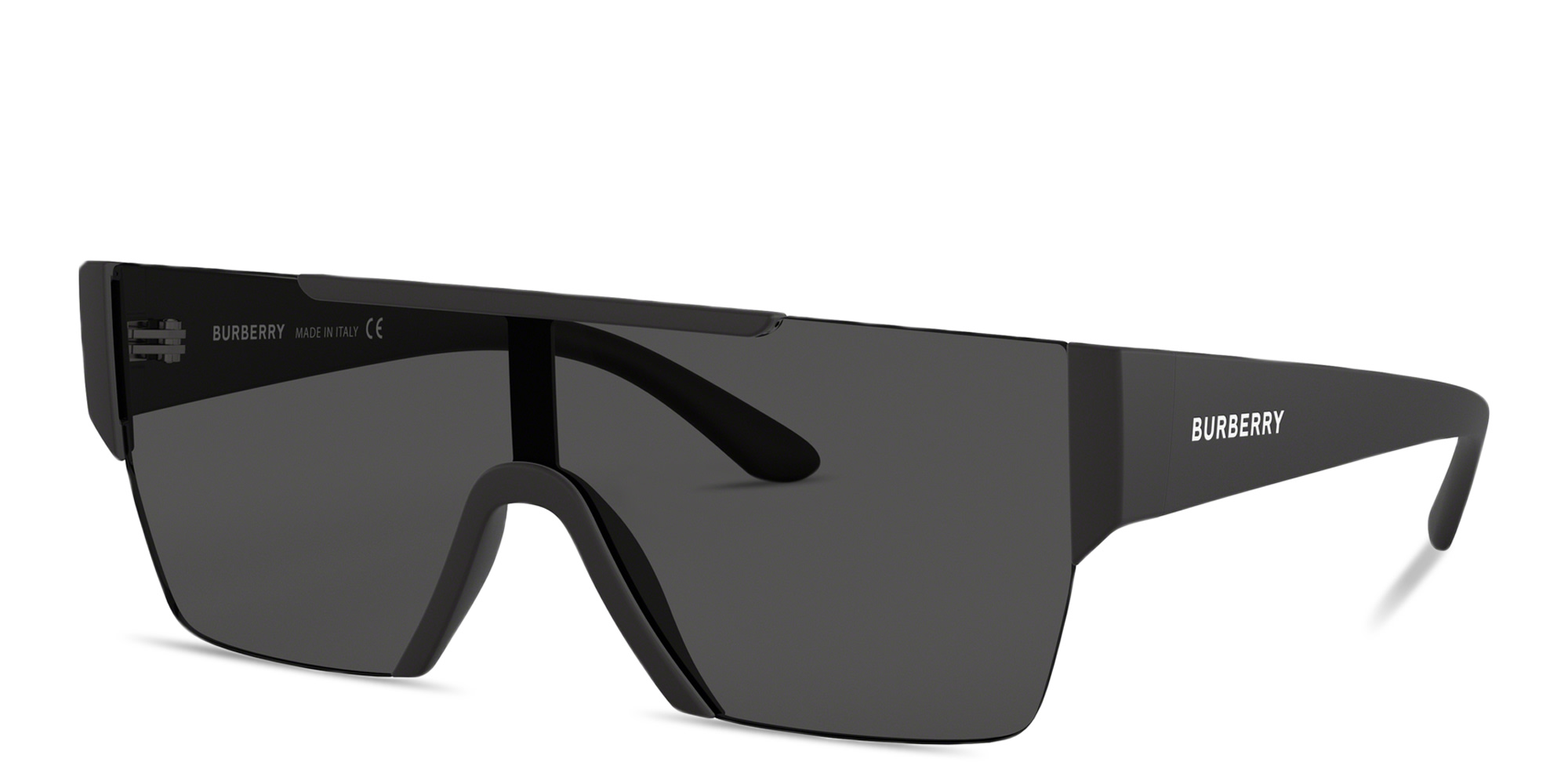 BURBERRY Rimless Rectangle Sunglasses in Black – Product Photo 2