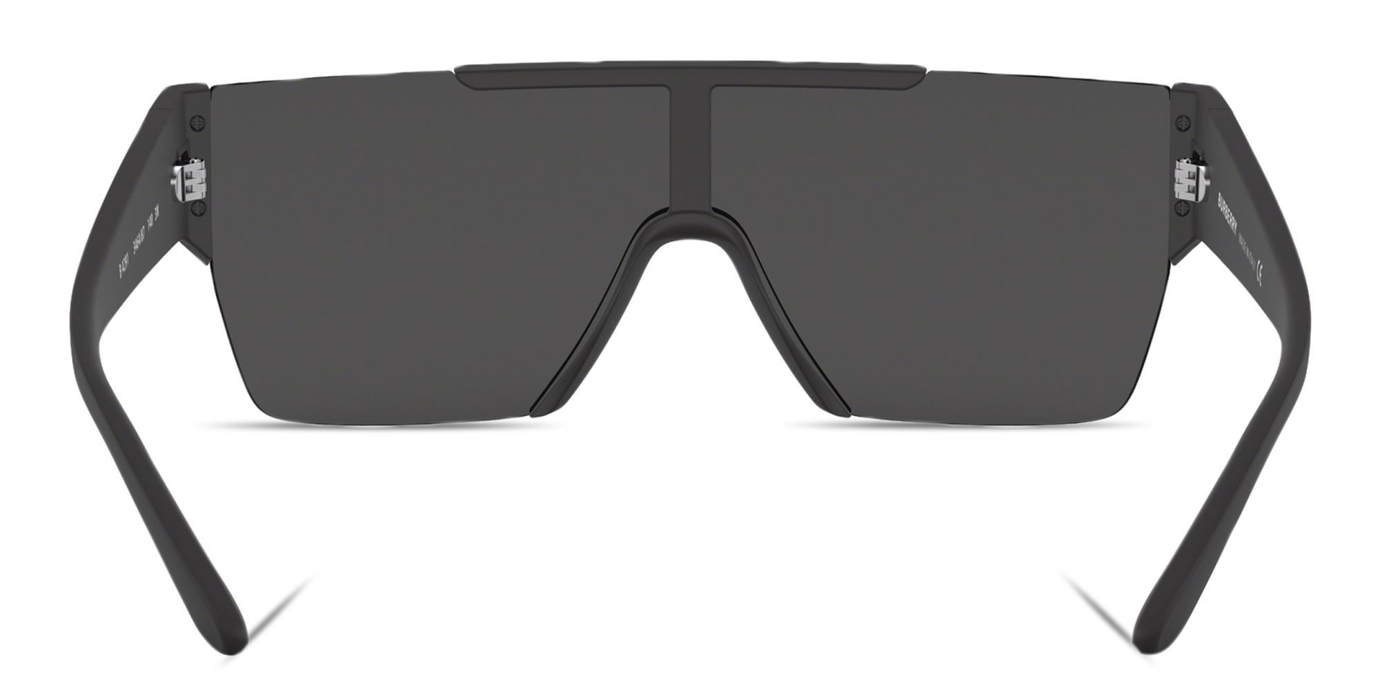 BURBERRY Rimless Rectangle Sunglasses in Black – Product Photo 4