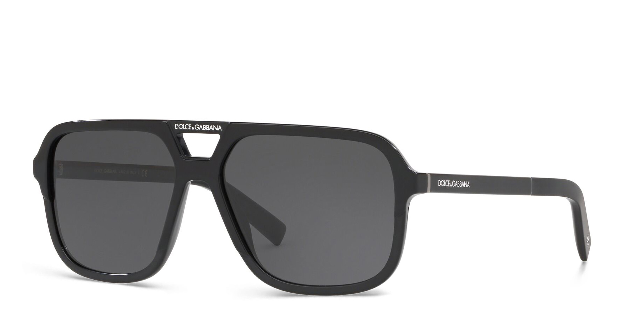 Shop Dolce & Gabbana Square Sunglasses in Black online.