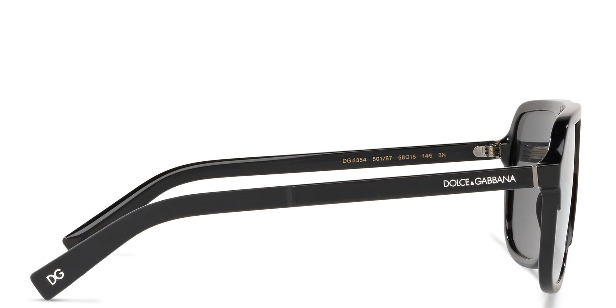 Shop Dolce & Gabbana Square Sunglasses in Black online.