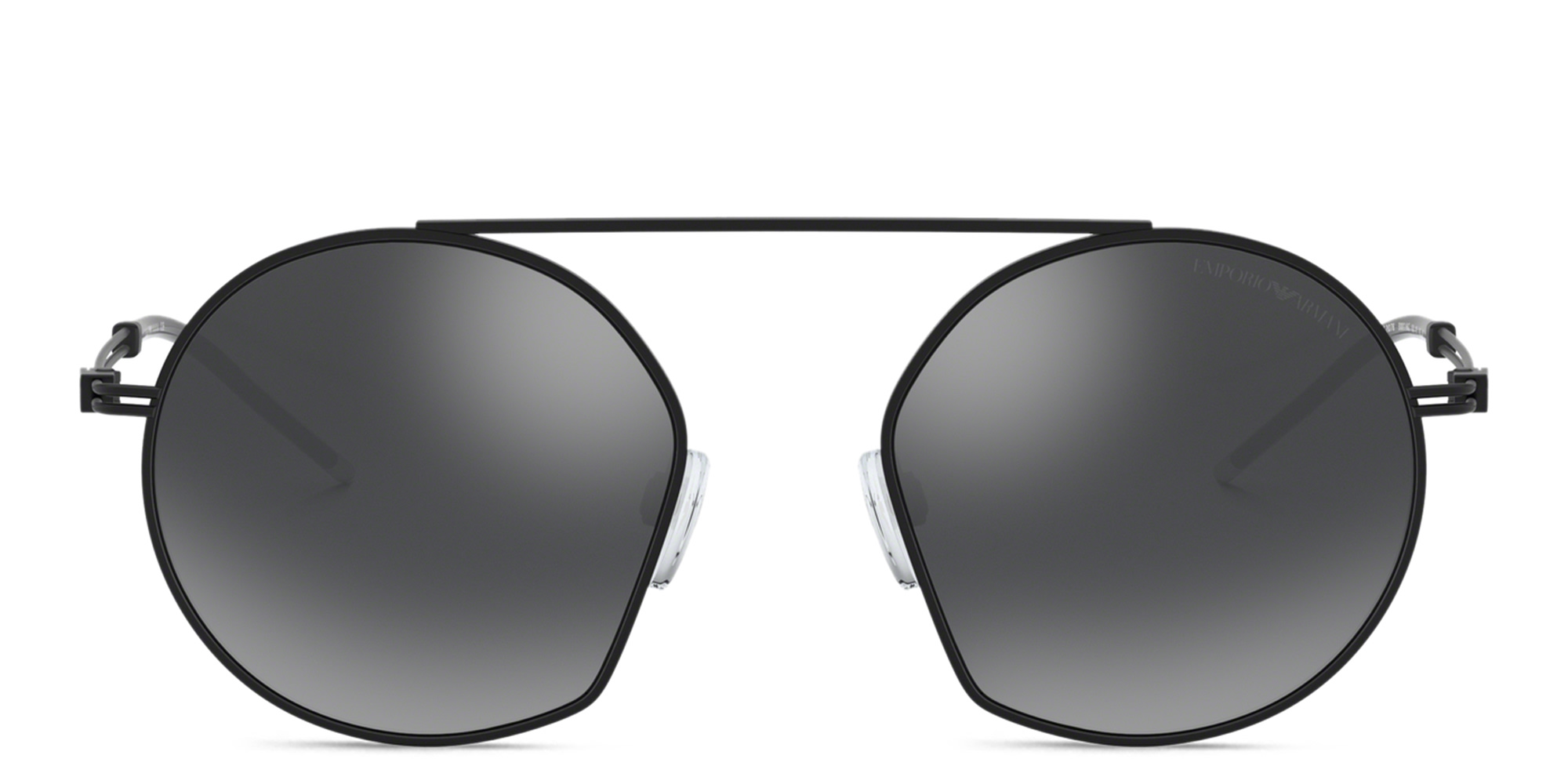 Emporio Armani Irregular Sunglasses in Matte Black – Product Photo 1