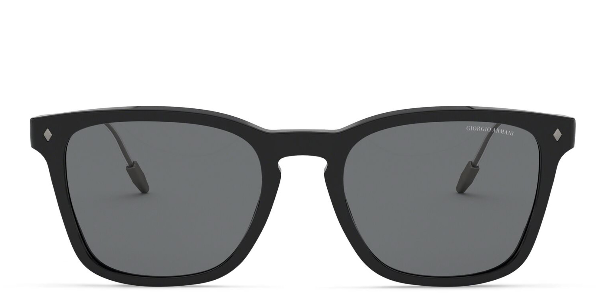 نظارة شمسية مربعة من جورجو أرماني بلون أسود - صورة المنتج 1