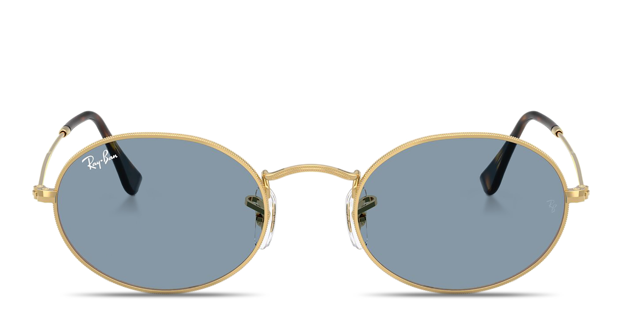 Ray-Ban Oval Metal Summer Capsule Unisex Sunglasses in Gold – Product Photo 1