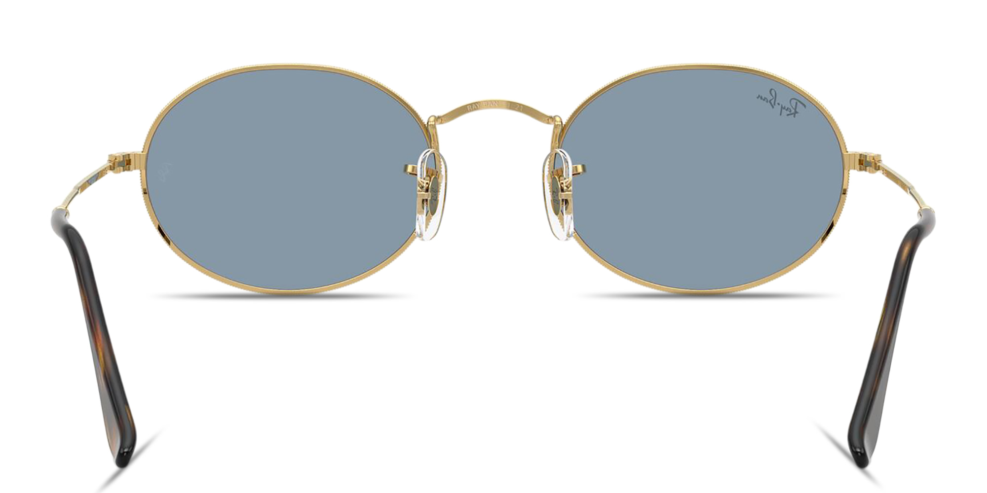 Ray-Ban Oval Metal Summer Capsule Unisex Sunglasses in Gold – Product Photo 4