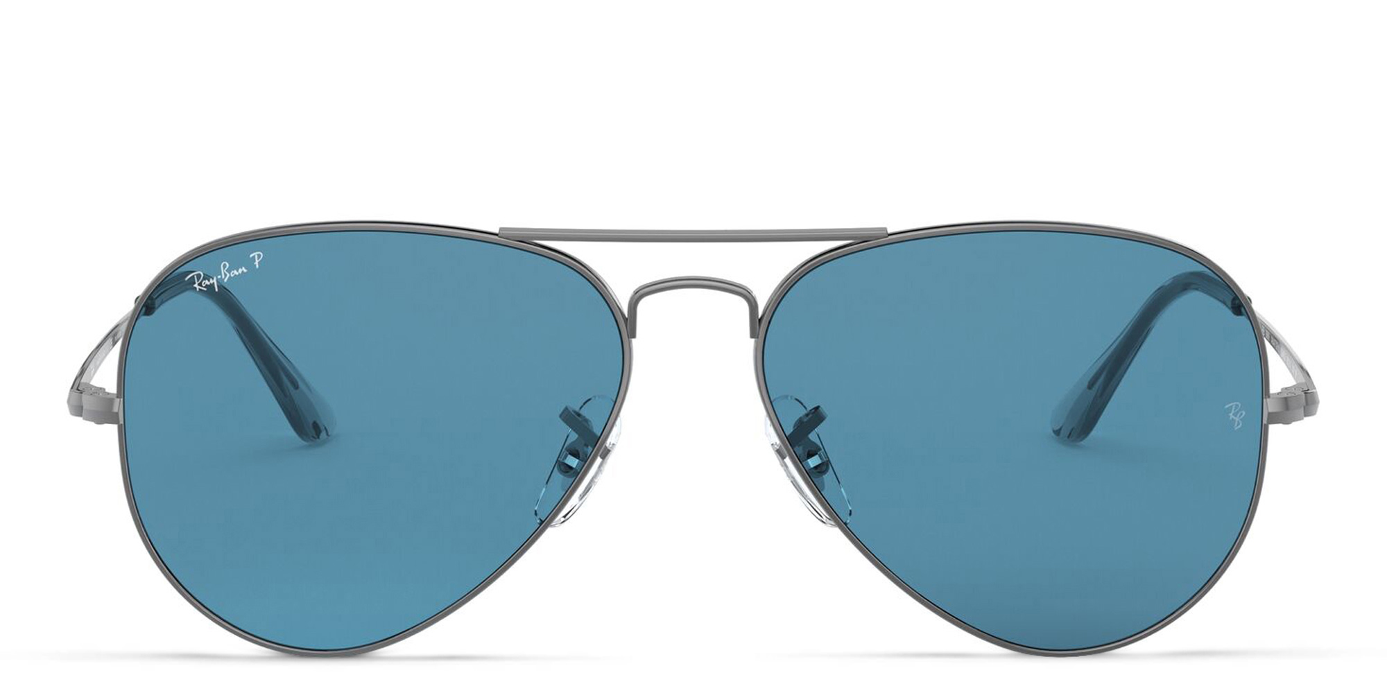 Shop Ray-Ban Pilot Metal II Sunglasses in Gunmetal online.