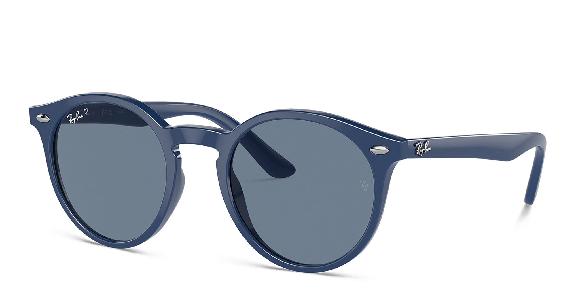 Ray-Ban Junior Logo Kids Panthos Sunglasses in Blue – Product Photo 2