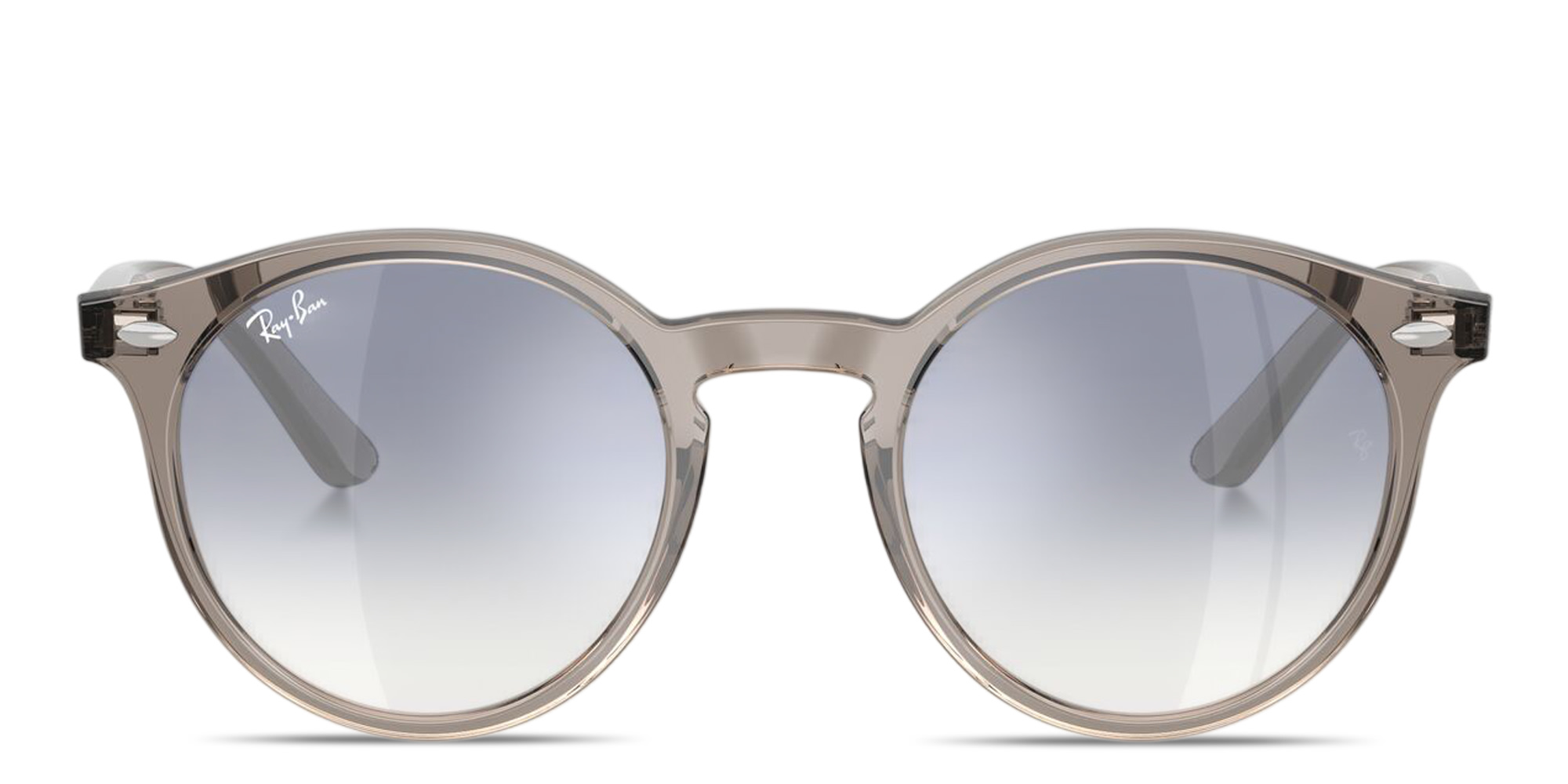 Shop Ray-Ban Logo Kids Panthos Sunglasses in Transparent Grey online.
