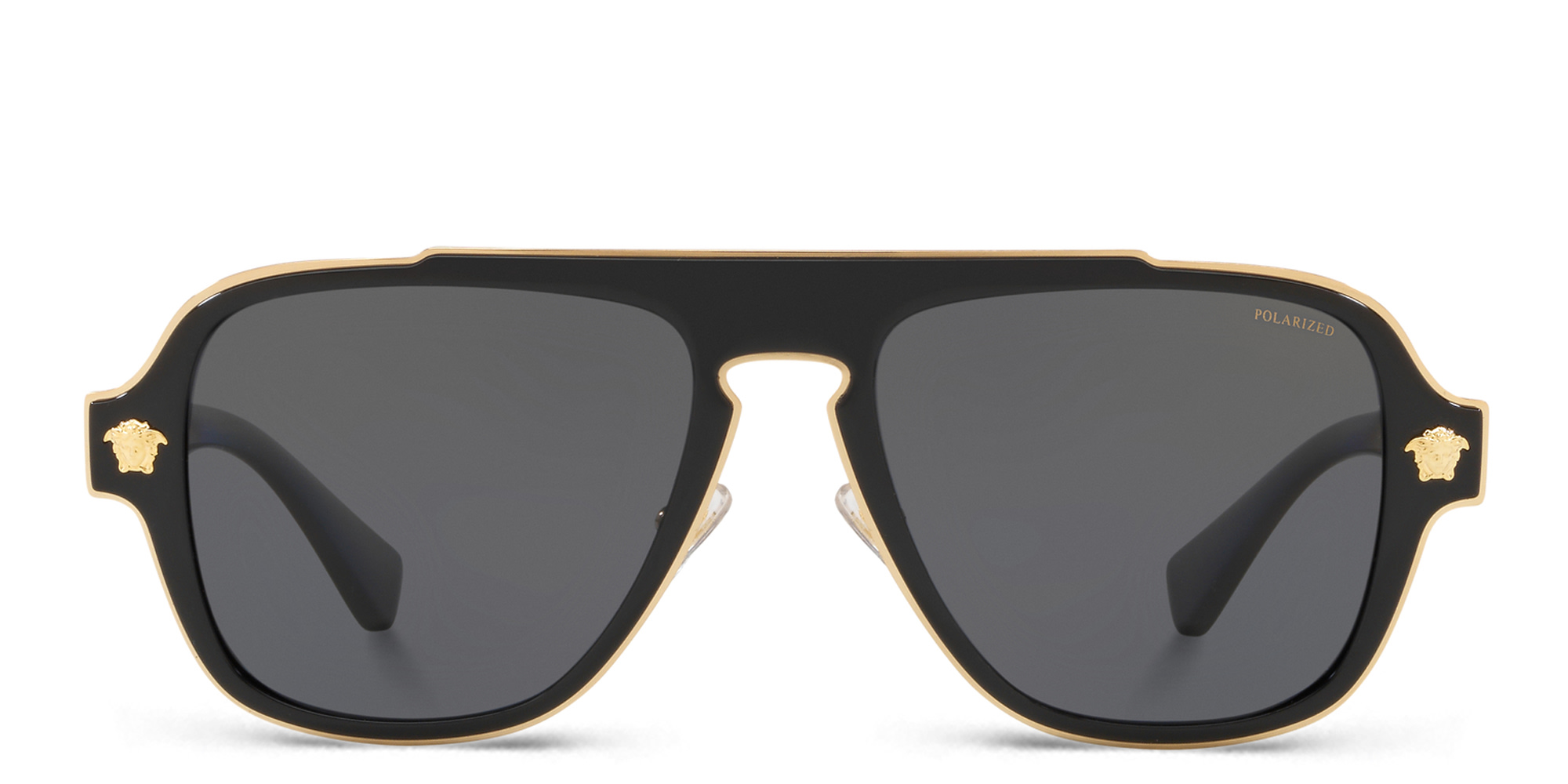 VERSACE Aviator Sunglasses in Black – Product Photo 1