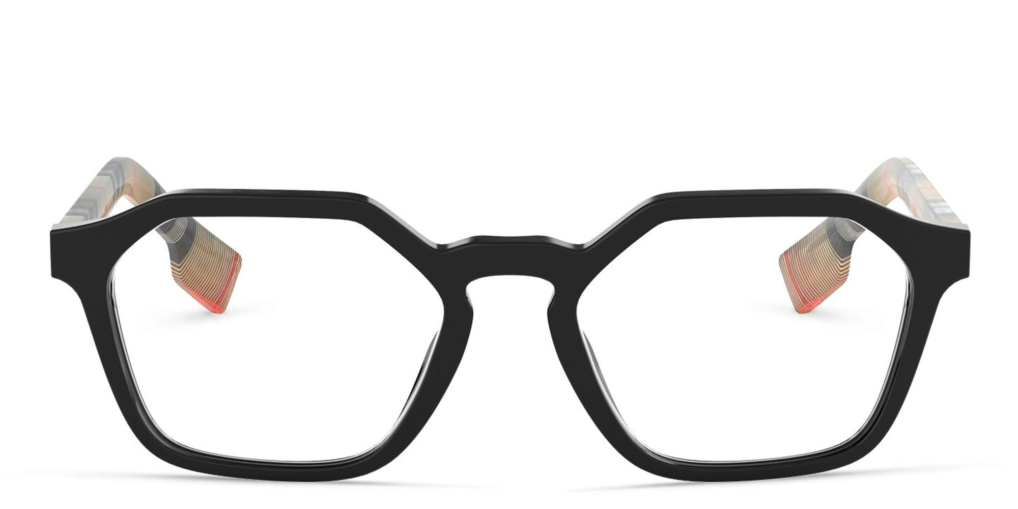 BURBERRY Irregular Eyeglasses in Black – Product Photo 1