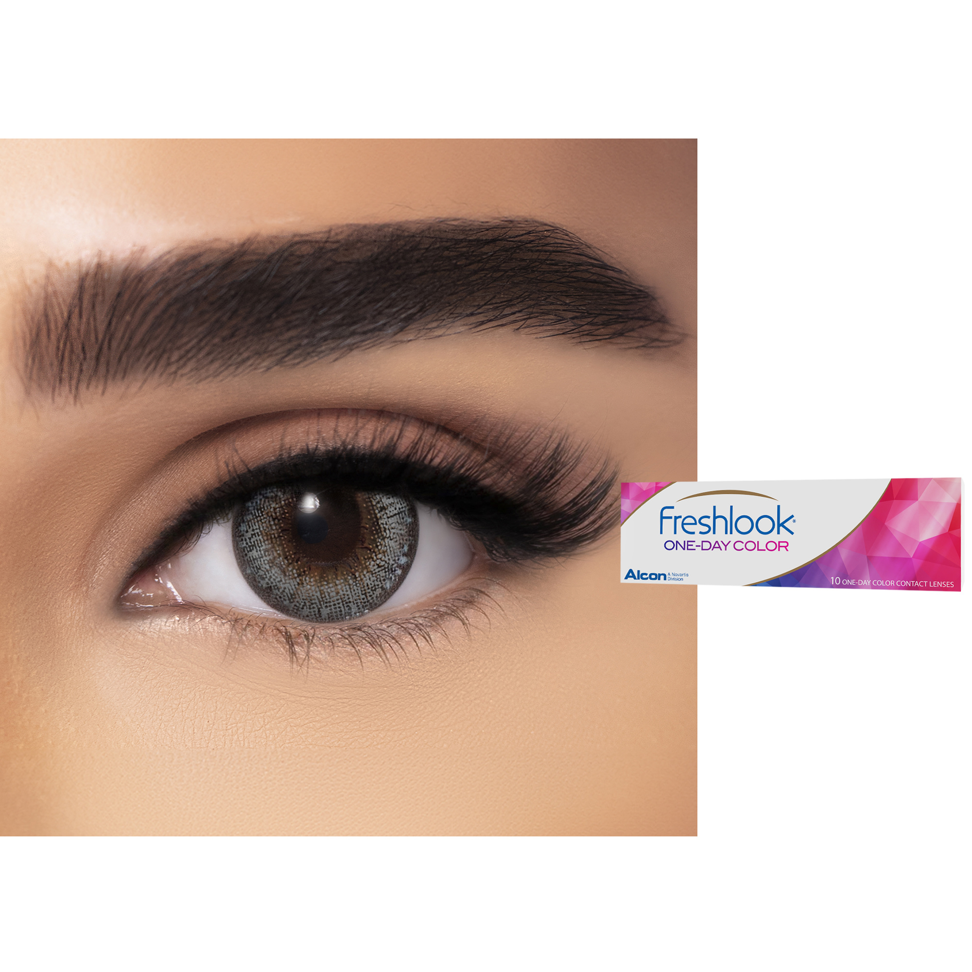 Freshlook ONE-DAY COLOR Contact Lenses - Mystic Grey – Product Photo 1