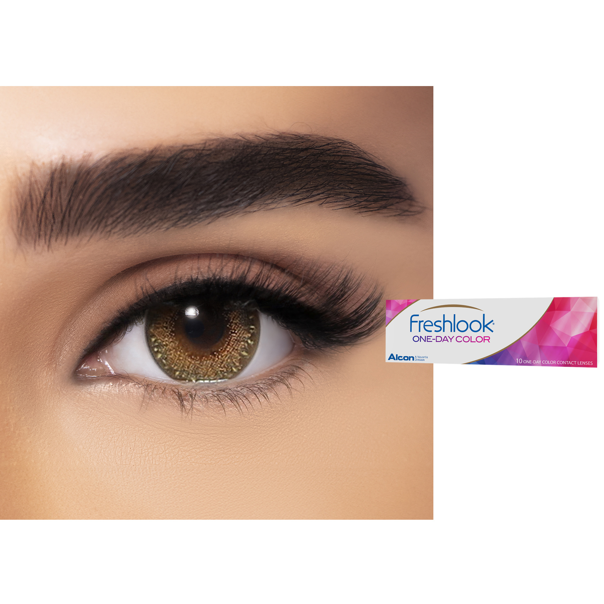 Shop Freshlook ONE-DAY COLOR Contact Lenses - Mustic Hazel online.