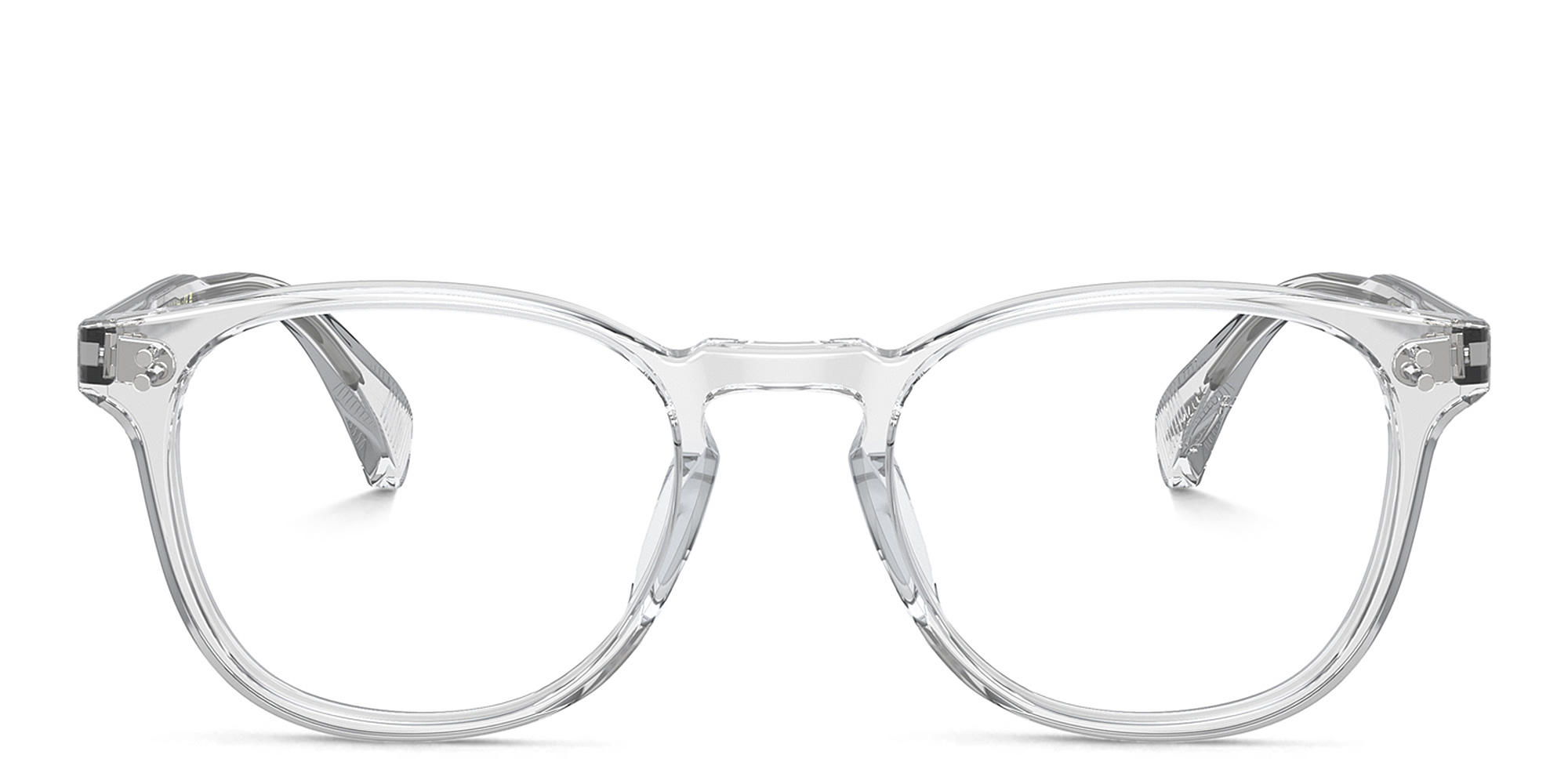 Shop OLIVER PEOPLES Finley Esq. Round Eyeglasses in Clear online.