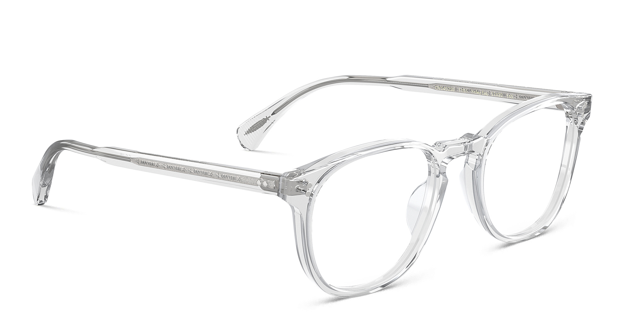 Shop OLIVER PEOPLES Finley Esq. Round Eyeglasses in Clear online.