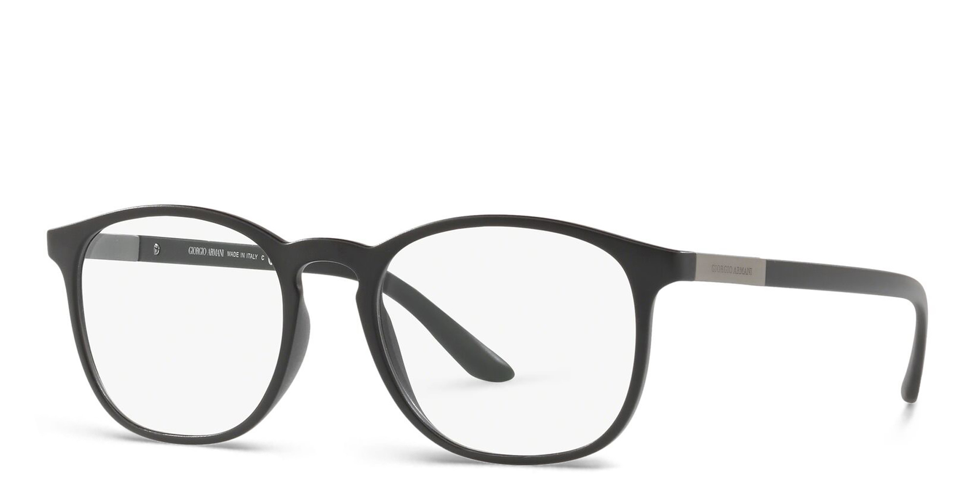 GIORGIO ARMANI Square Eyeglasses in Black – Product Photo 2
