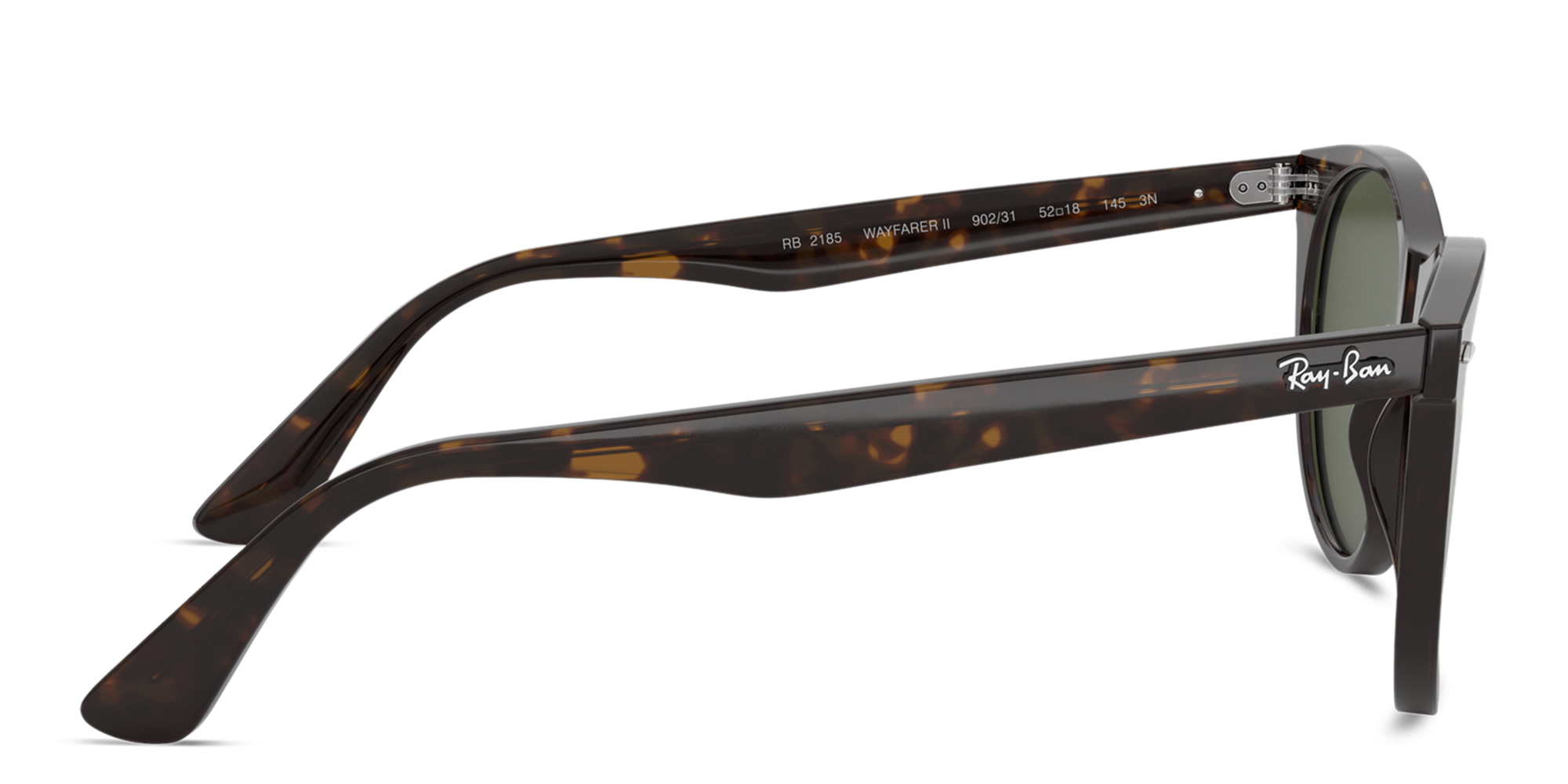 Shop Ray-Ban Wayfarer II Unisex Panthos Sunglasses in Brown online.