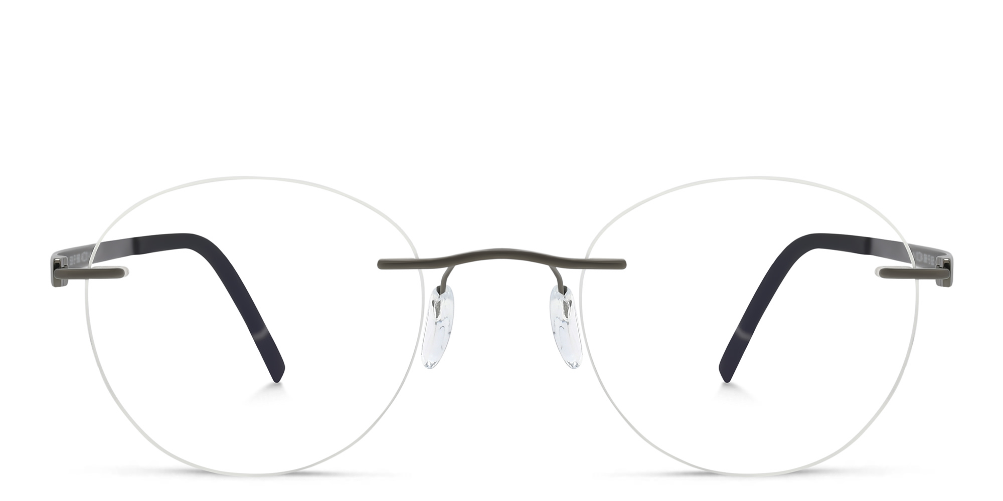 تسوق نظارة طبية دائرية بدون إطار للجنسين سيلويت بلون رصاصي أونلاين.