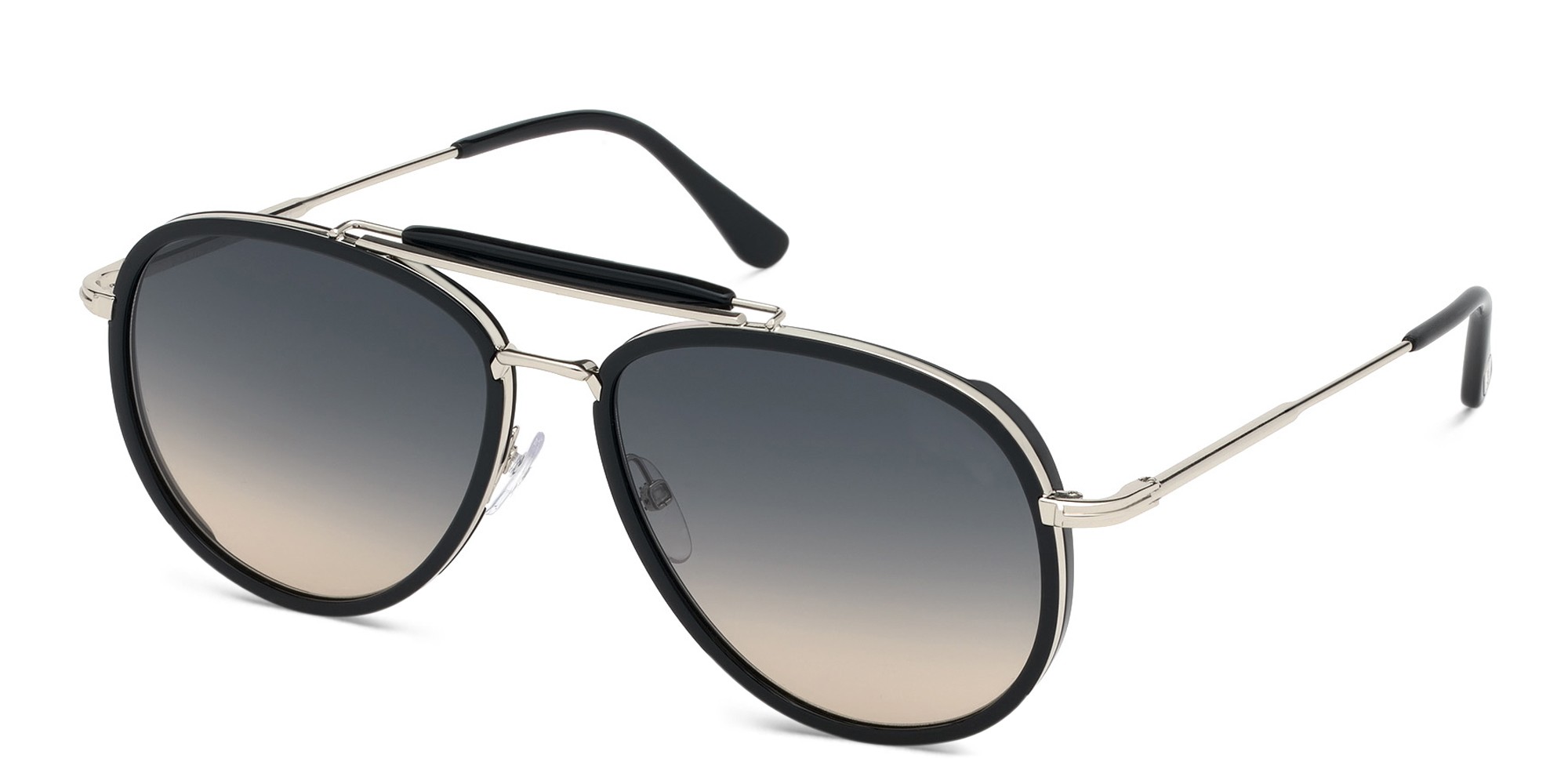 TOM FORD Aviator Sunglasses in Shiny Black – Product Photo 2