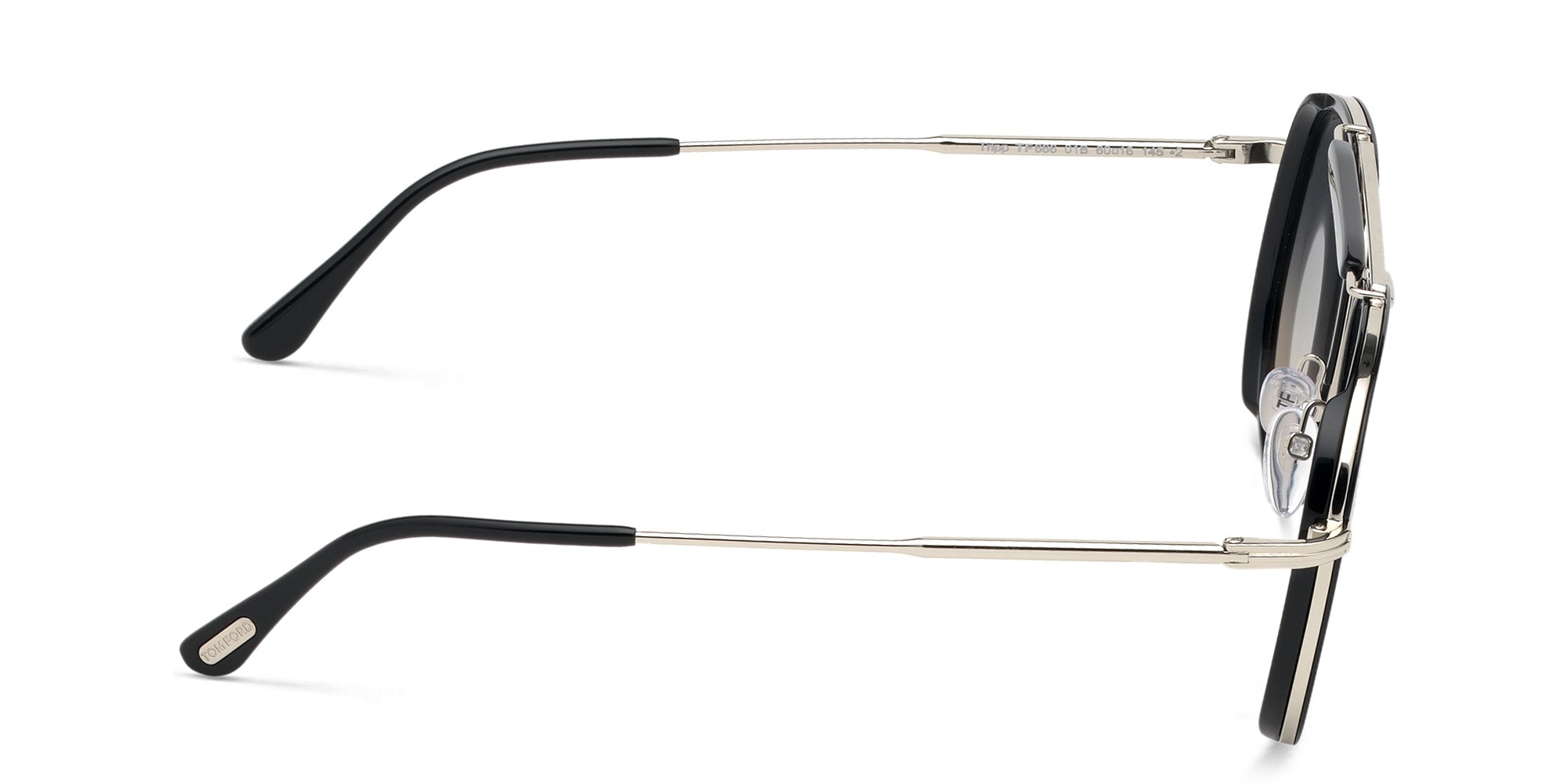 TOM FORD Aviator Sunglasses in Shiny Black – Product Photo 3