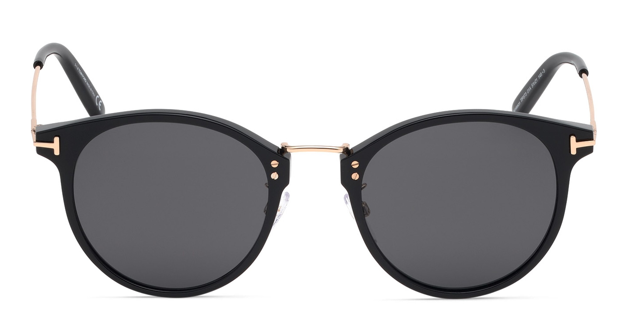 TOM FORD Round Sunglasses in Black – Product Photo 1