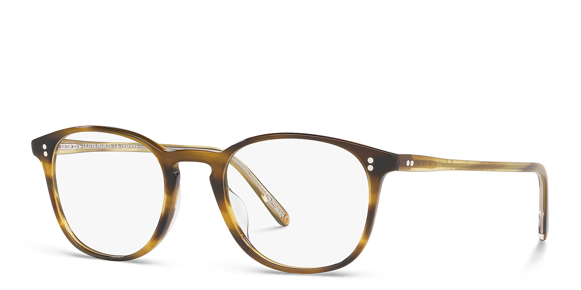Shop OLIVER PEOPLES Unisex Square Eyeglasses in Semi Matte Moss Tortoise online.