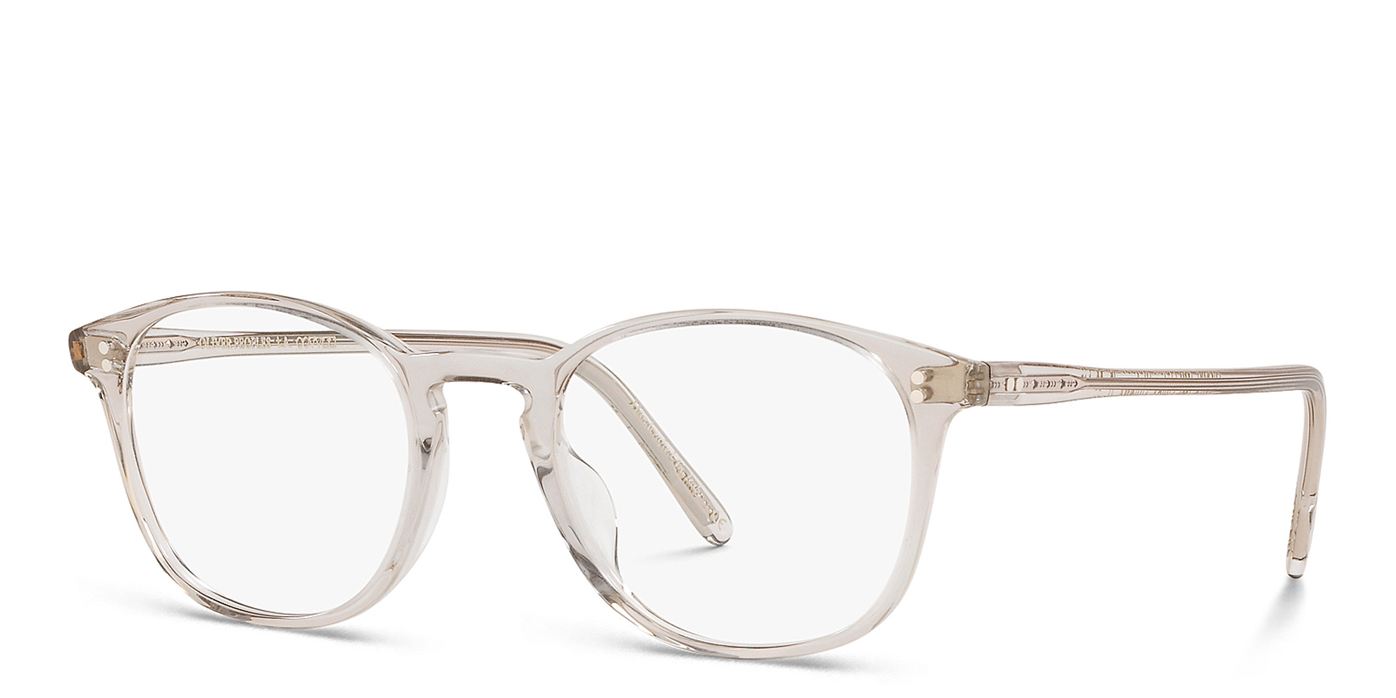 Shop OLIVER PEOPLES Unisex Square Eyeglasses in Black Diamond online.