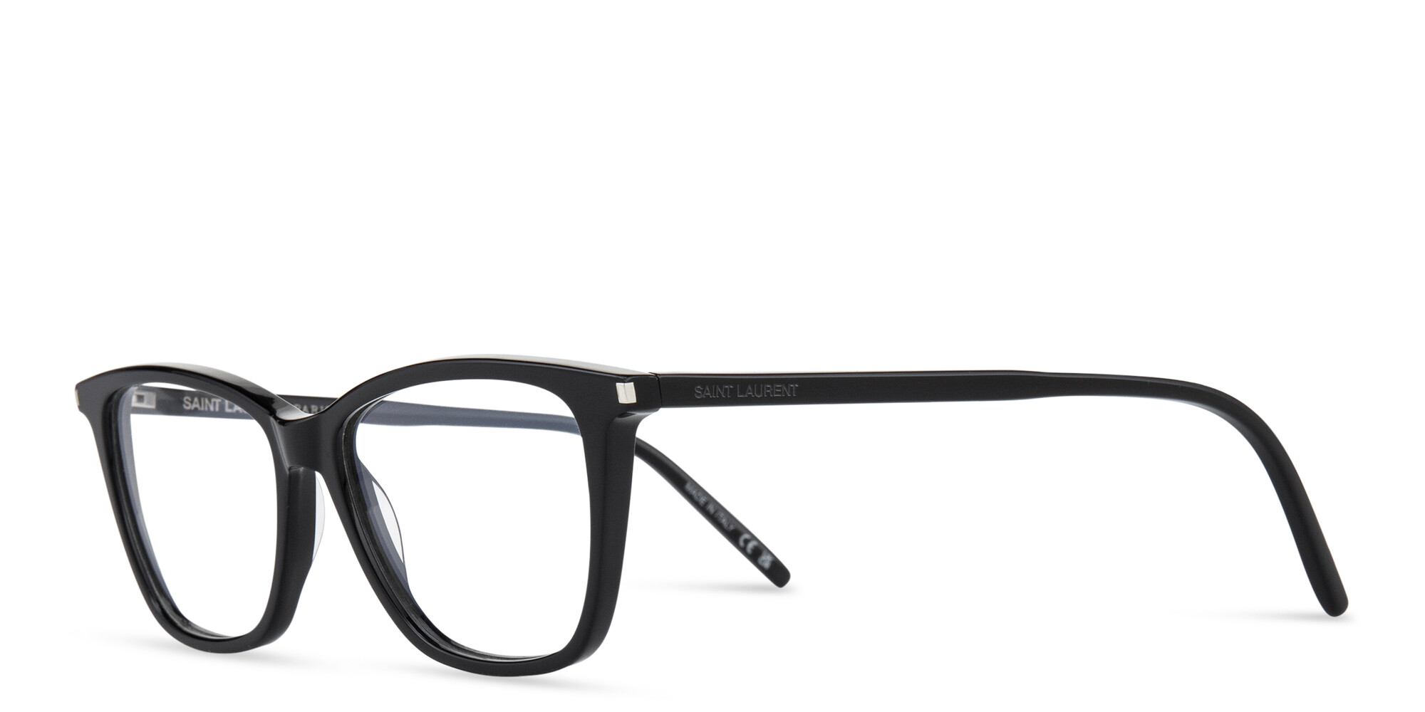 تسوق نظارات طبية طراز كات آي بتوقيع العلامة سان لوران بلون أسود أونلاين.