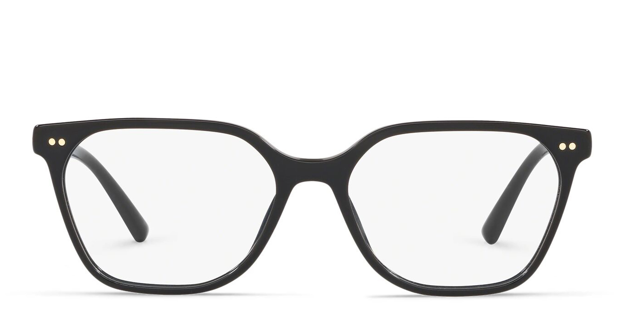 BVLGARI Rectangle Eyeglasses in Black – Product Photo 1