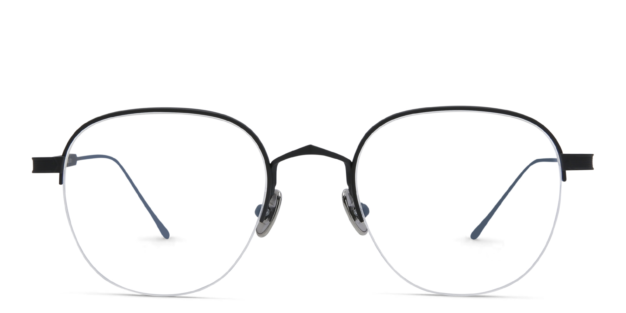 نظارات طبية سينياتور سي دو كارتييه بنصف إطار من كارتييه بلون أسود - صورة المنتج 1