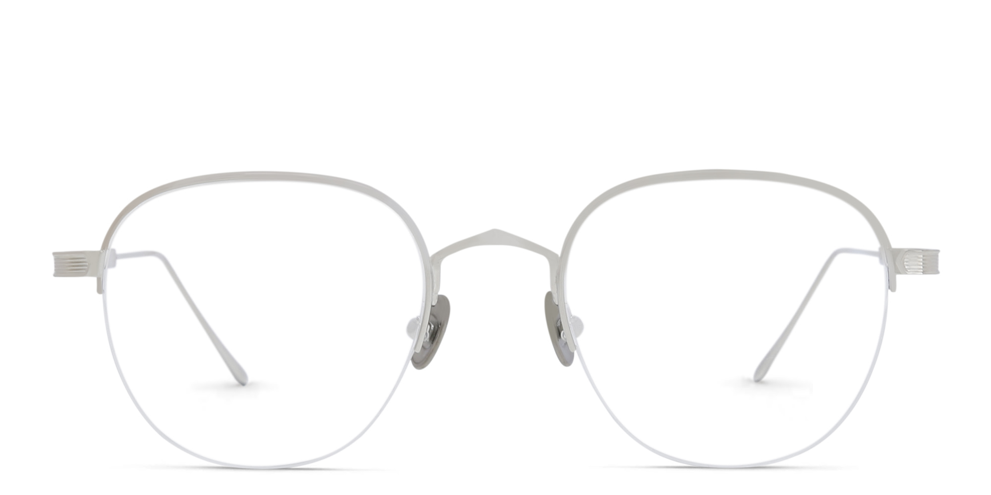 Cartier Signature 'C'de Cartier Half-Rim Eyeglasses in Silver – Product Photo 1