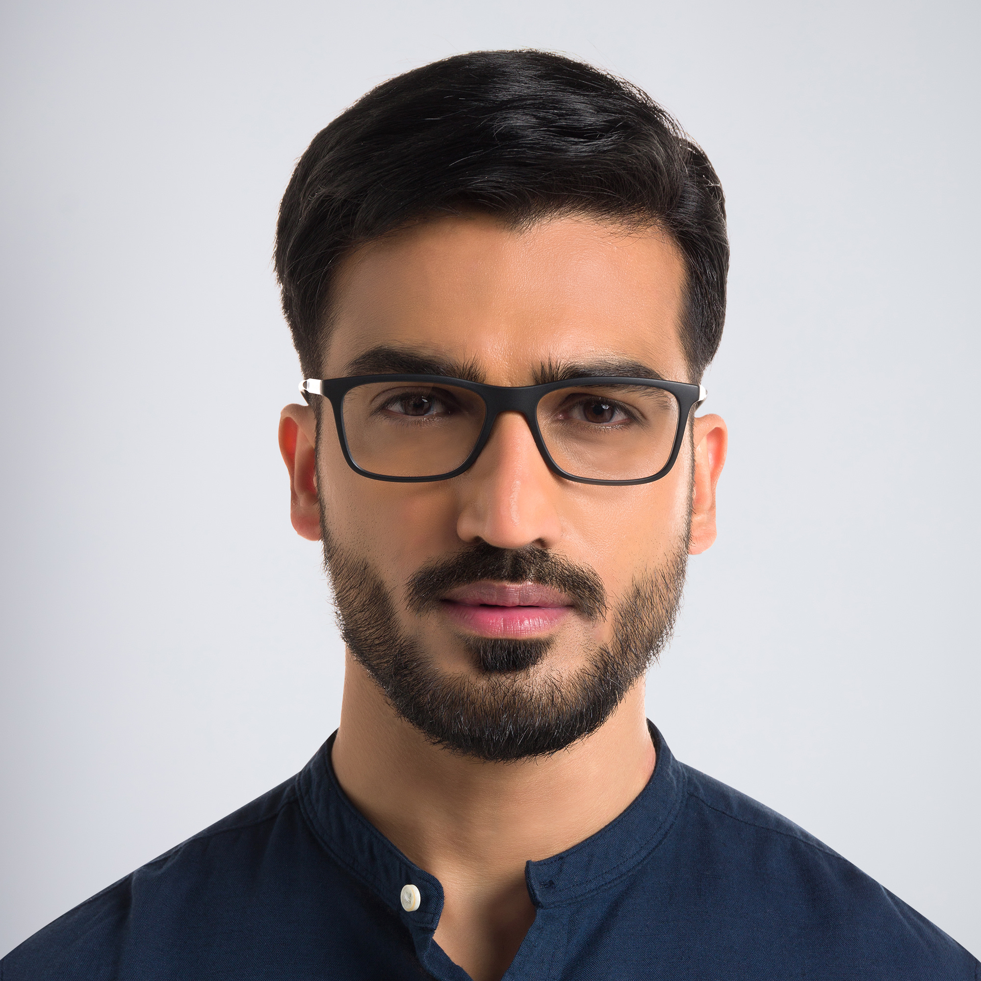 Dolce & Gabbana Rectangle Eyeglasses in Rubber Black – Product Photo 4