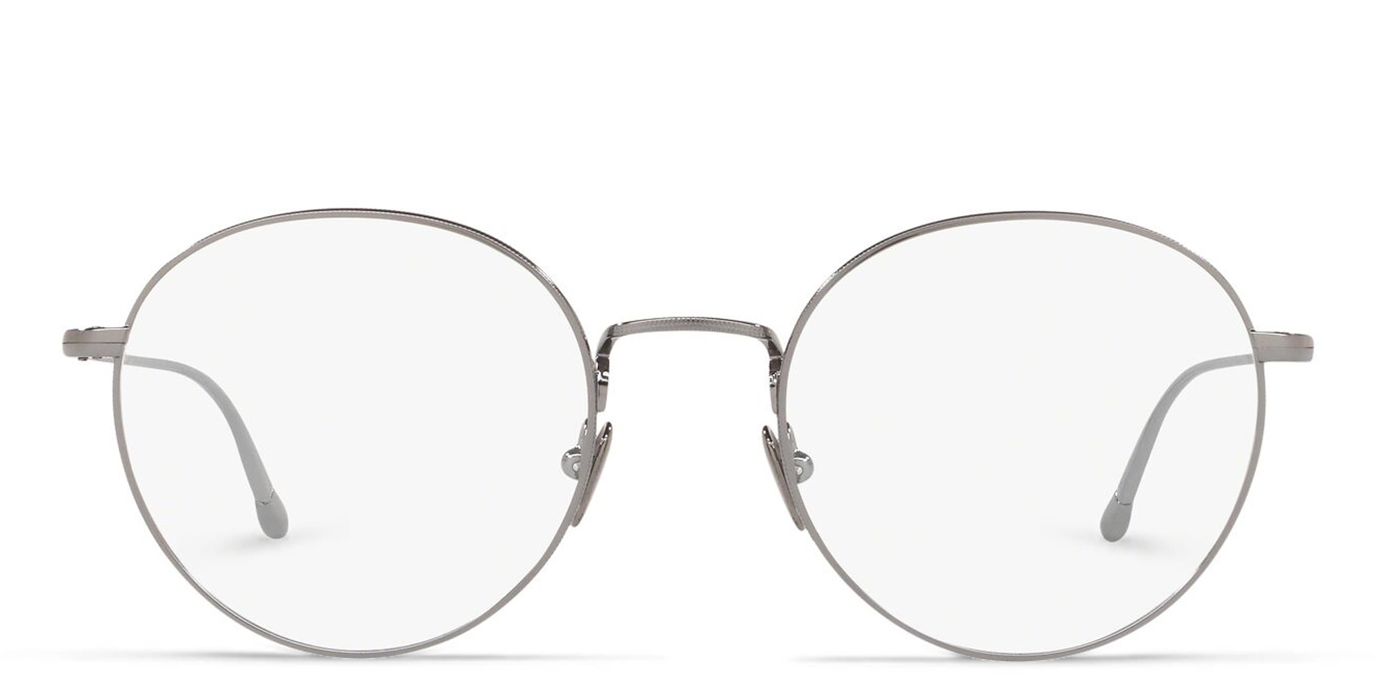 GIORGIO ARMANI Round Eyeglasses in Gunmetal – Product Photo 1