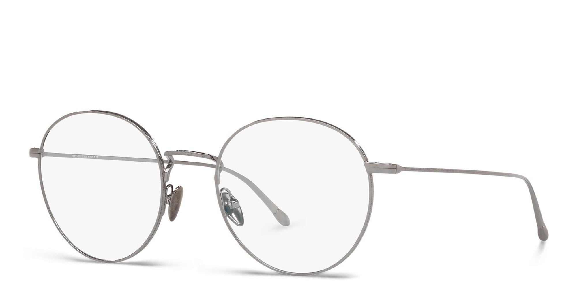 GIORGIO ARMANI Round Eyeglasses in Gunmetal – Product Photo 2