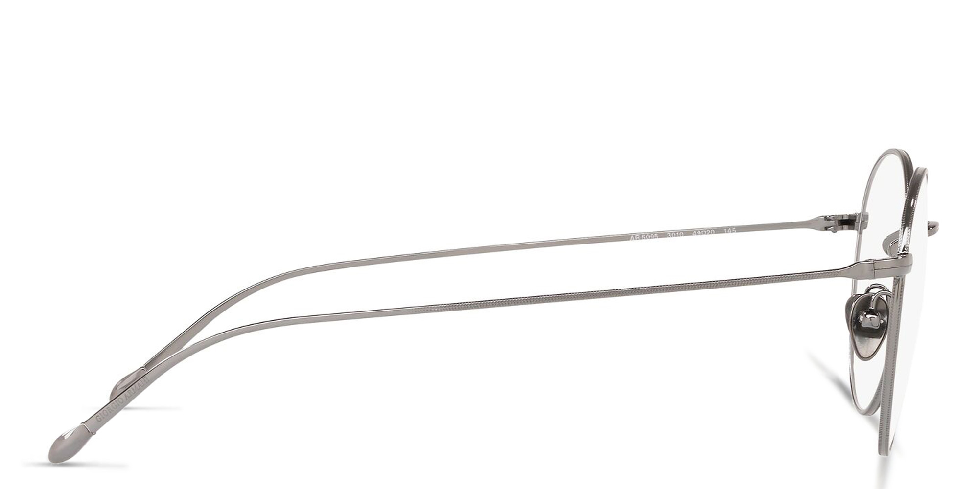 GIORGIO ARMANI Round Eyeglasses in Gunmetal – Product Photo 3