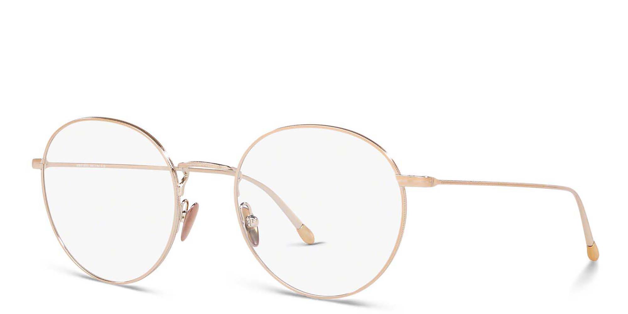 GIORGIO ARMANI Round Eyeglasses in Gold – Product Photo 2