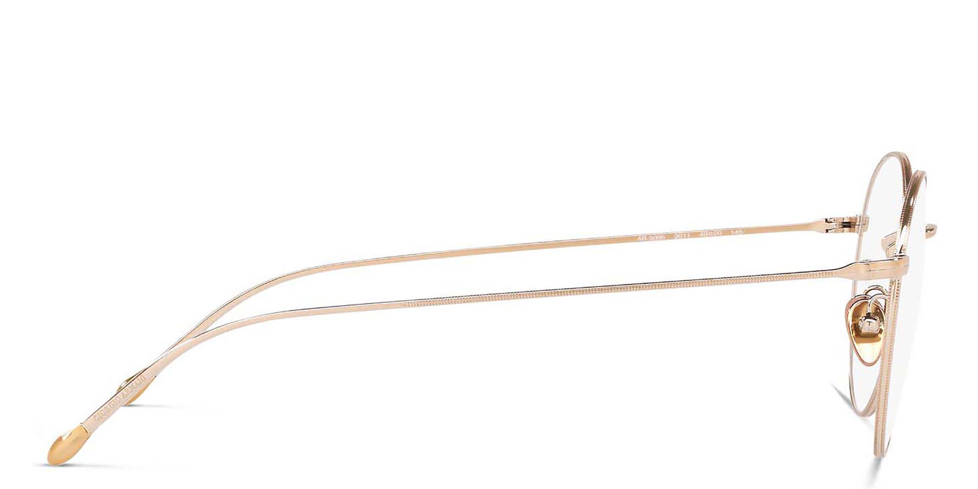 GIORGIO ARMANI Round Eyeglasses in Gold – Product Photo 3