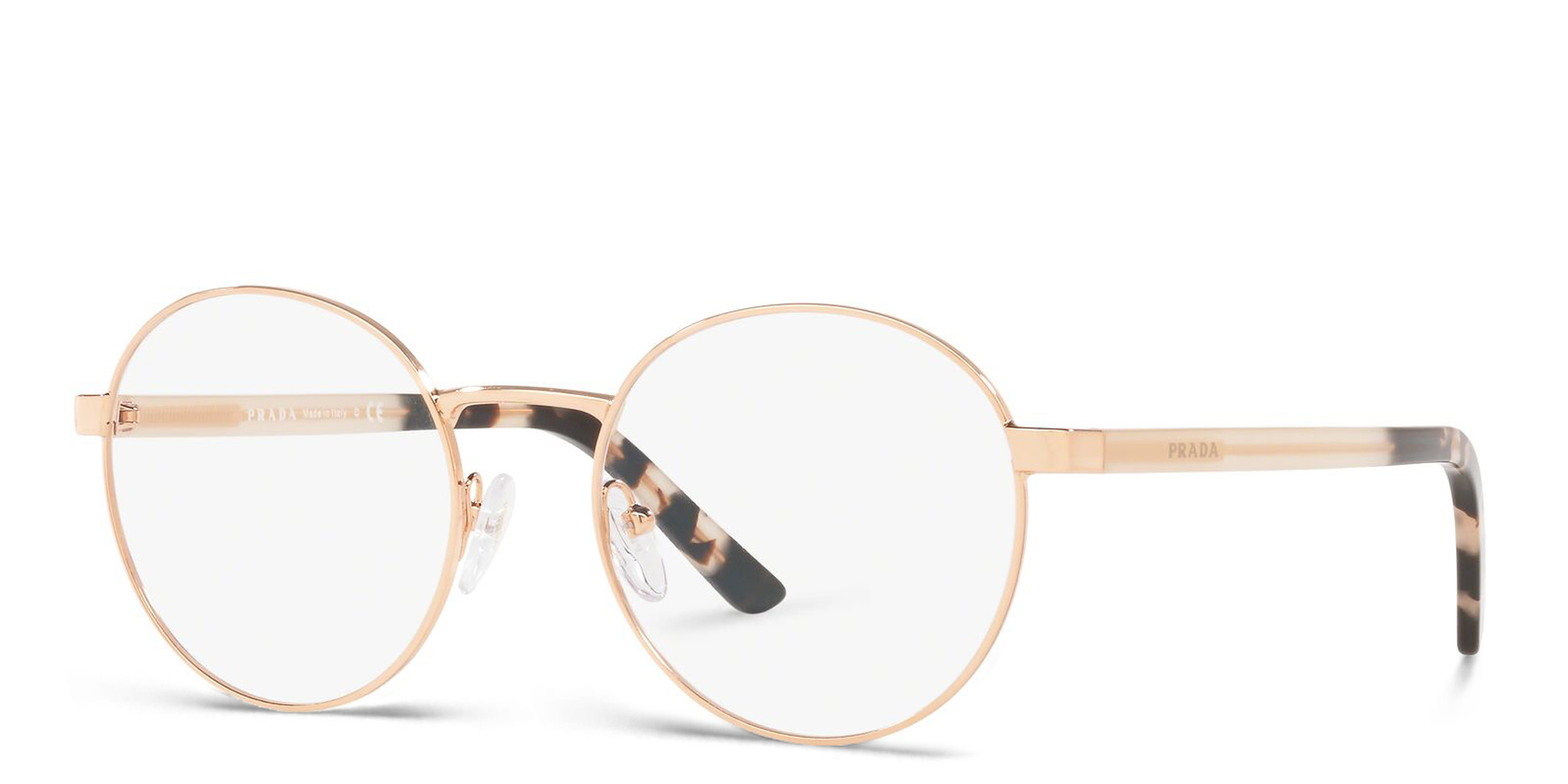 PRADA Round Eyeglasses in Pink – Product Photo 2