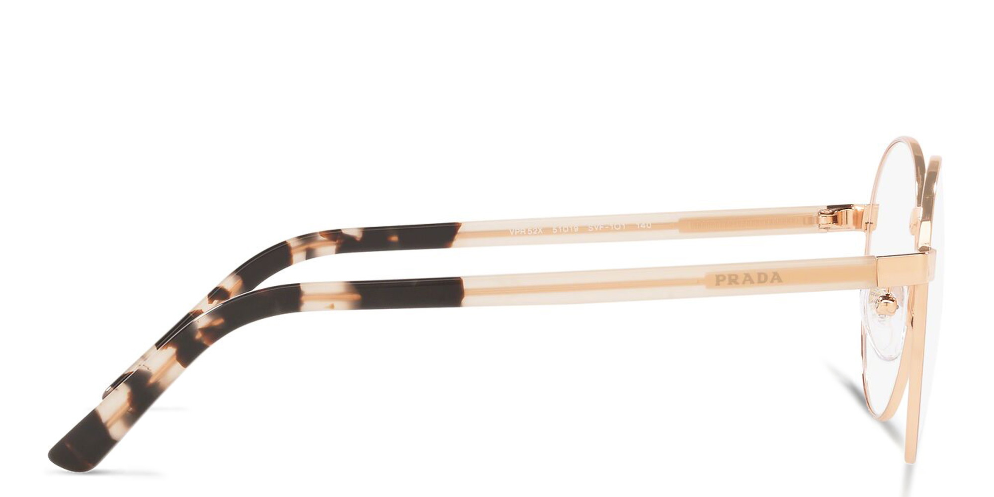 PRADA Round Eyeglasses in Pink – Product Photo 3