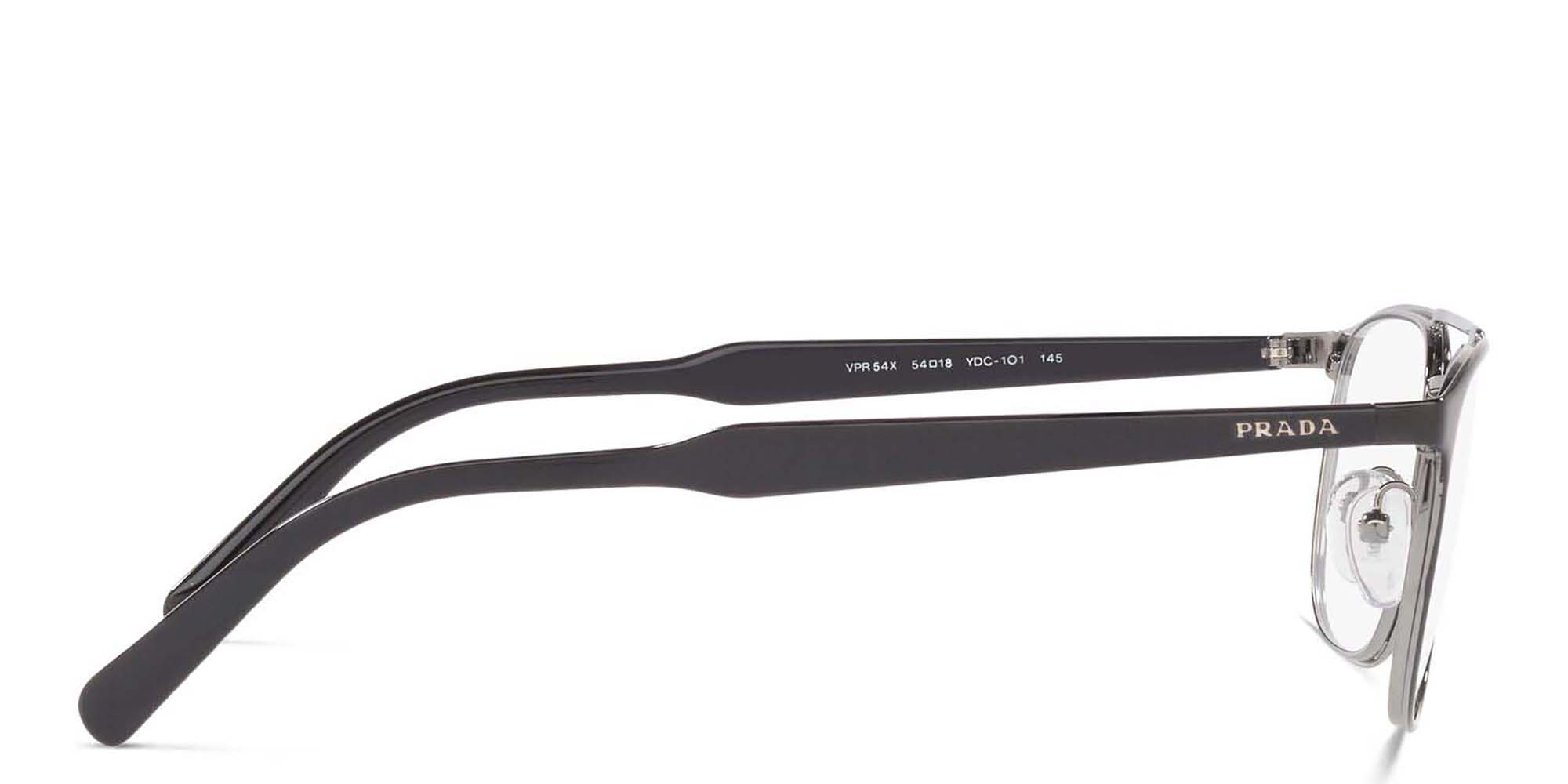 PRADA Square Eyeglasses in Black – Product Photo 3