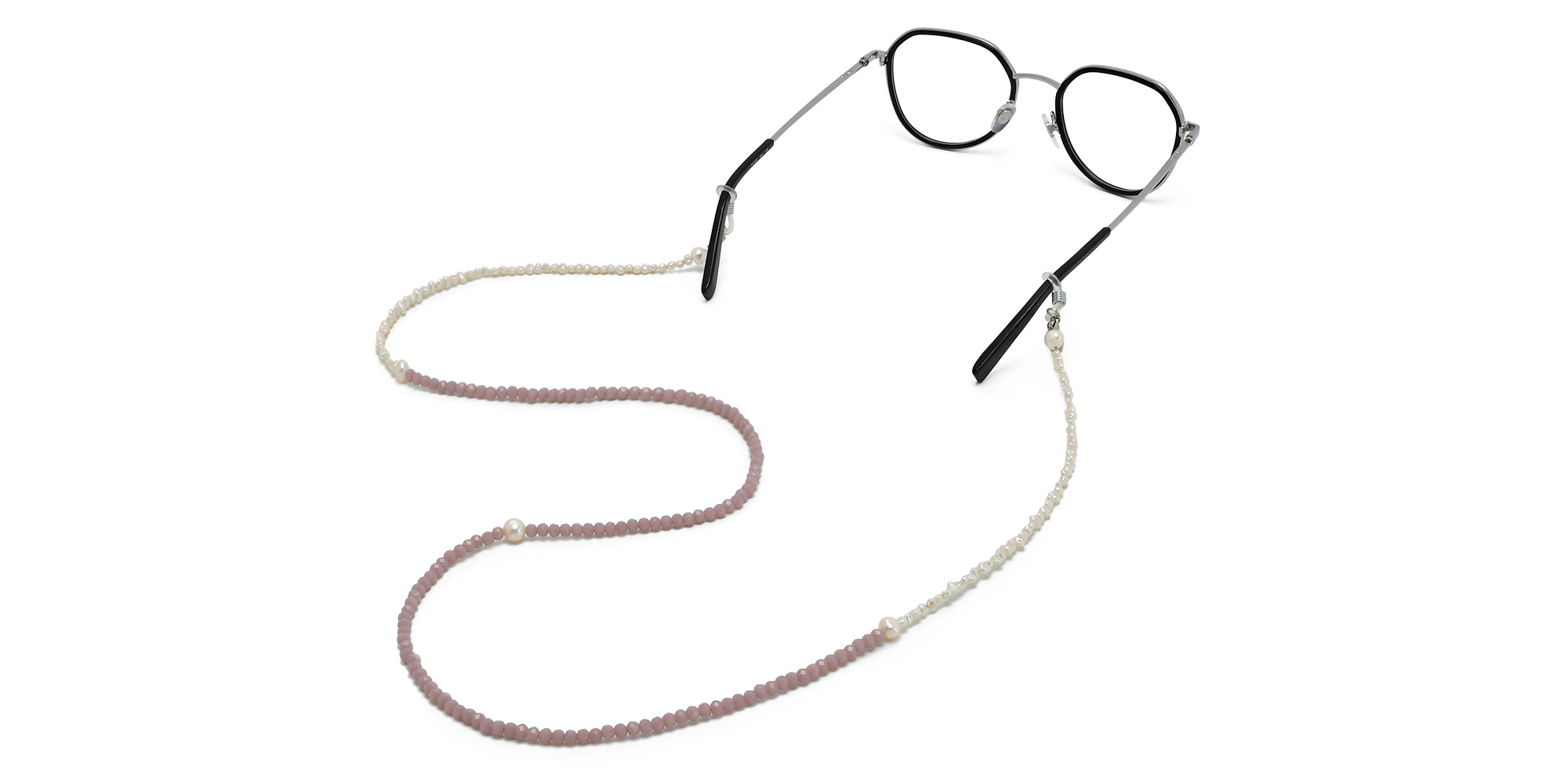 سلسلة نظارات باللؤلؤ الطبيعي والكريستال من ذا ريتشي ديستريكت - صورة المنتج 4