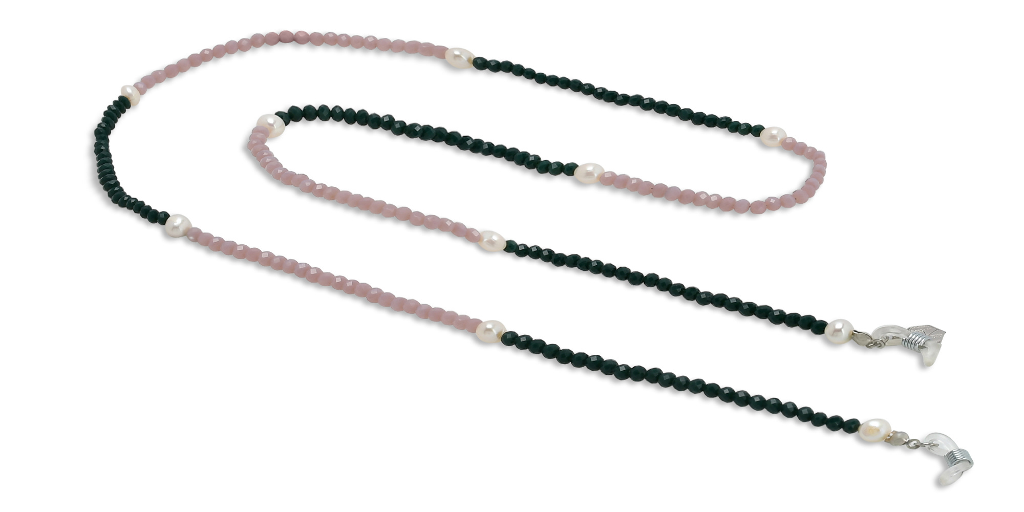 The RICCI DISTRICT Natural Pearls & Crystals Glasses Chain – Product Photo 1