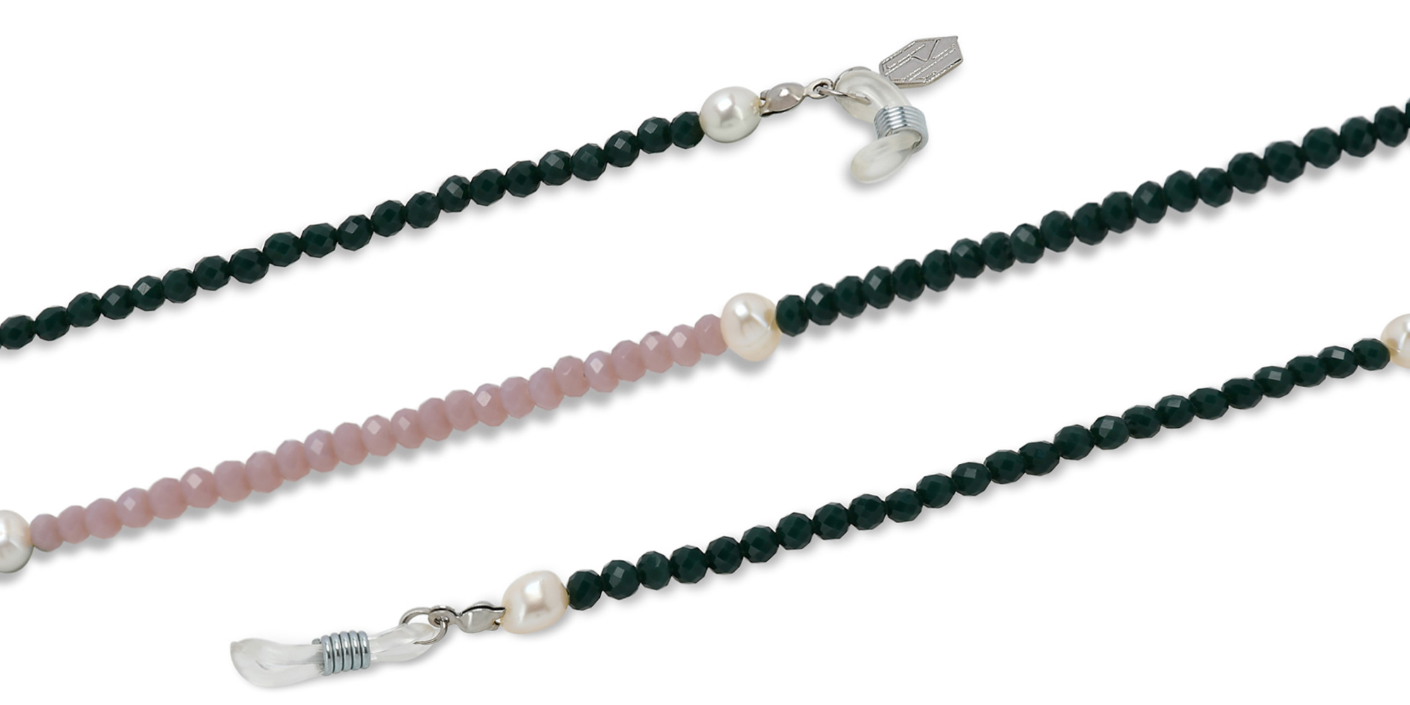 The RICCI DISTRICT Natural Pearls & Crystals Glasses Chain – Product Photo 2