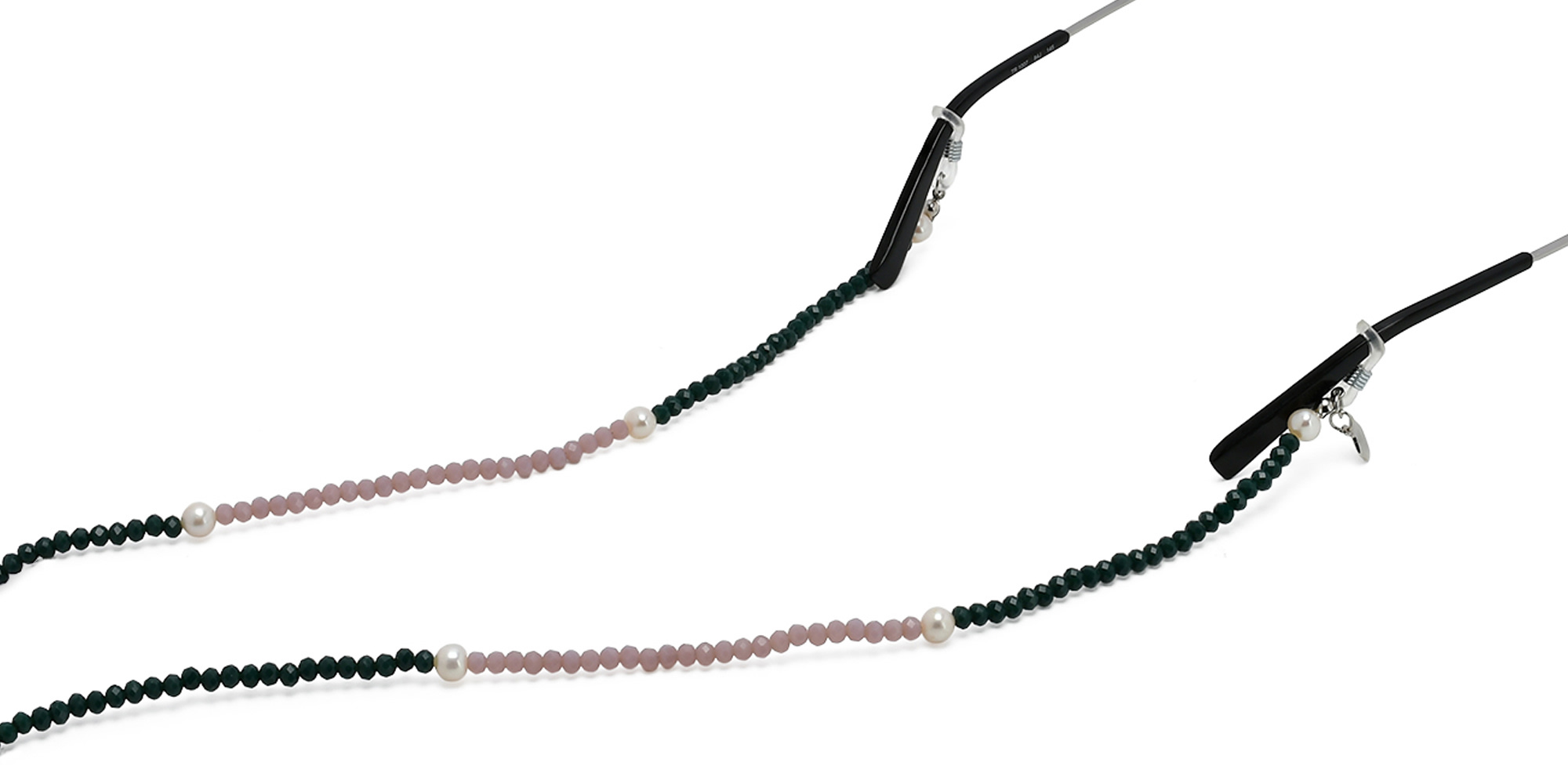 The RICCI DISTRICT Natural Pearls & Crystals Glasses Chain – Product Photo 3