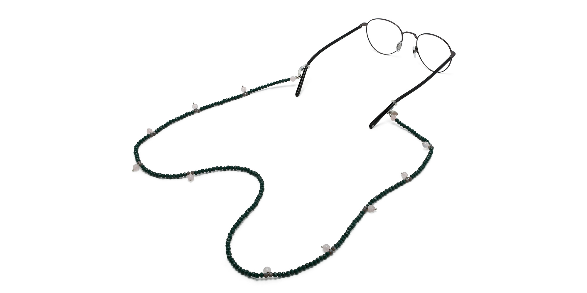 تسوق سلسلة نظارات بالكوارتز الوردي والكريستال ذا ريتشي ديستريكت أونلاين.